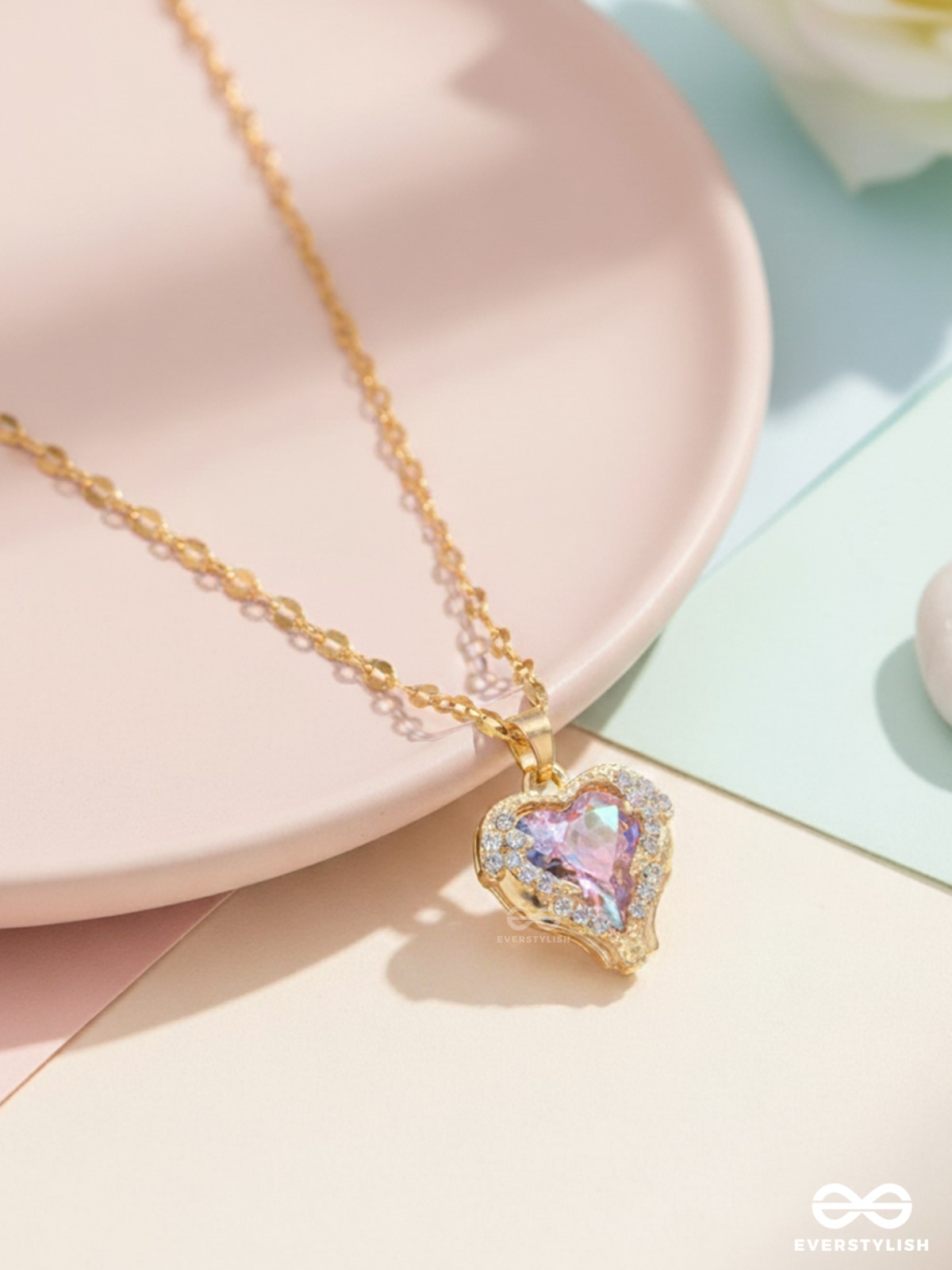 Glittering Heart - Crystal Love Pendant