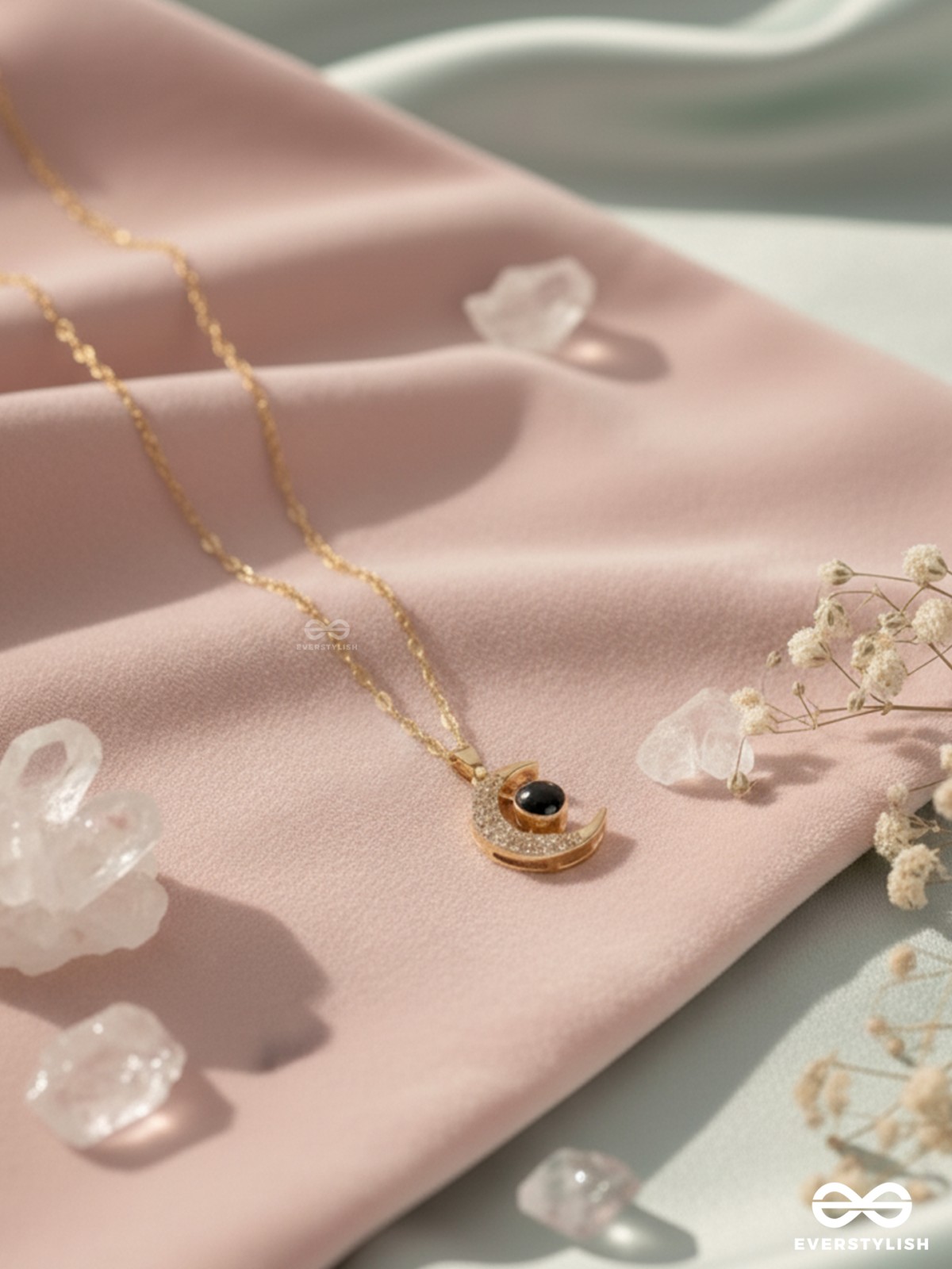 Lunar Glow - Crescent Moon Pendant