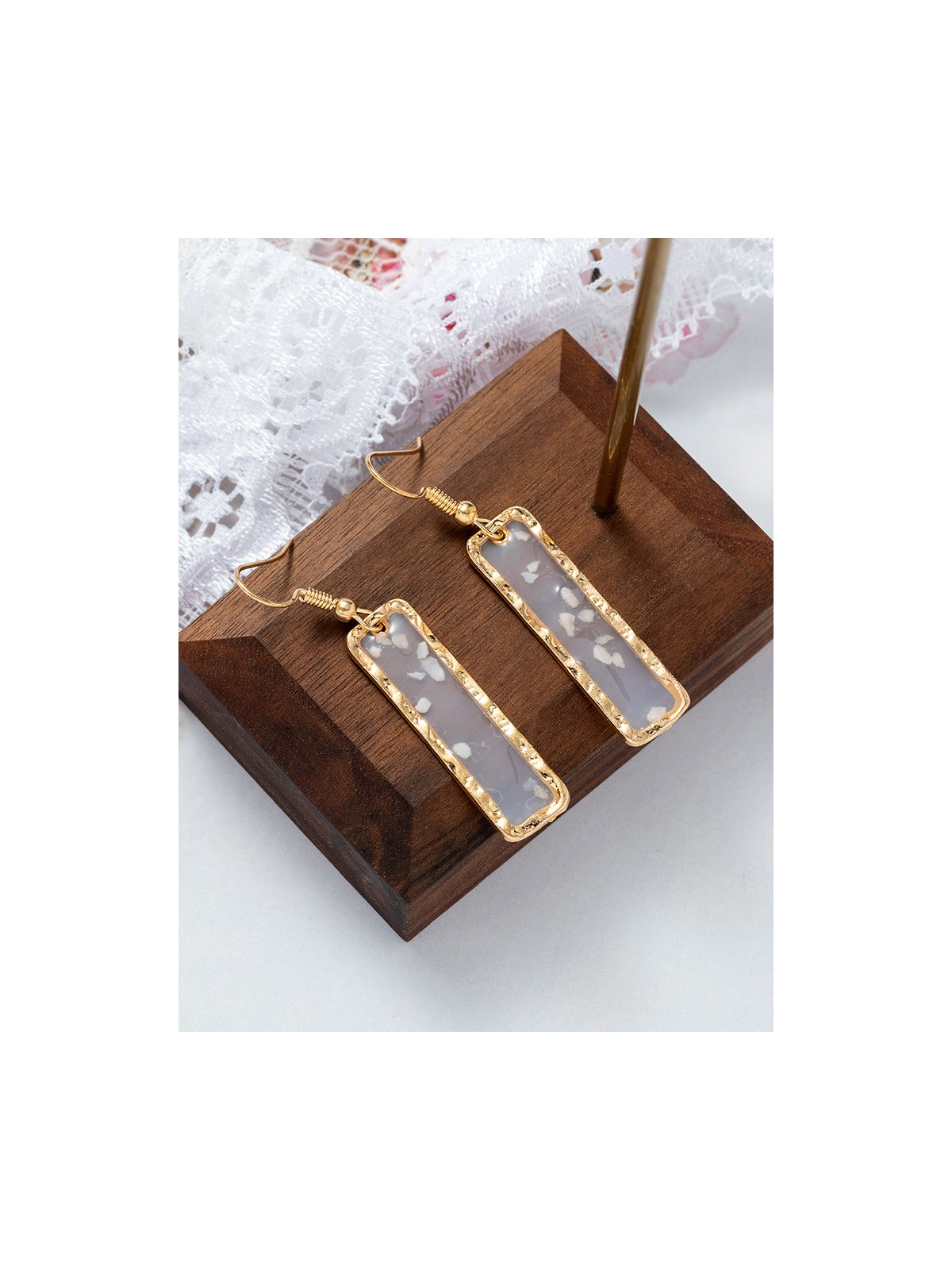 GOLDEN MIRAGE - GLITTER RESIN EARRINGS
