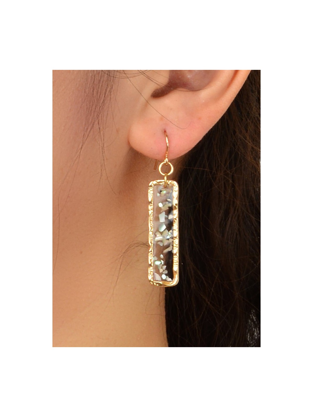 GOLDEN MIRAGE - GLITTER RESIN EARRINGS