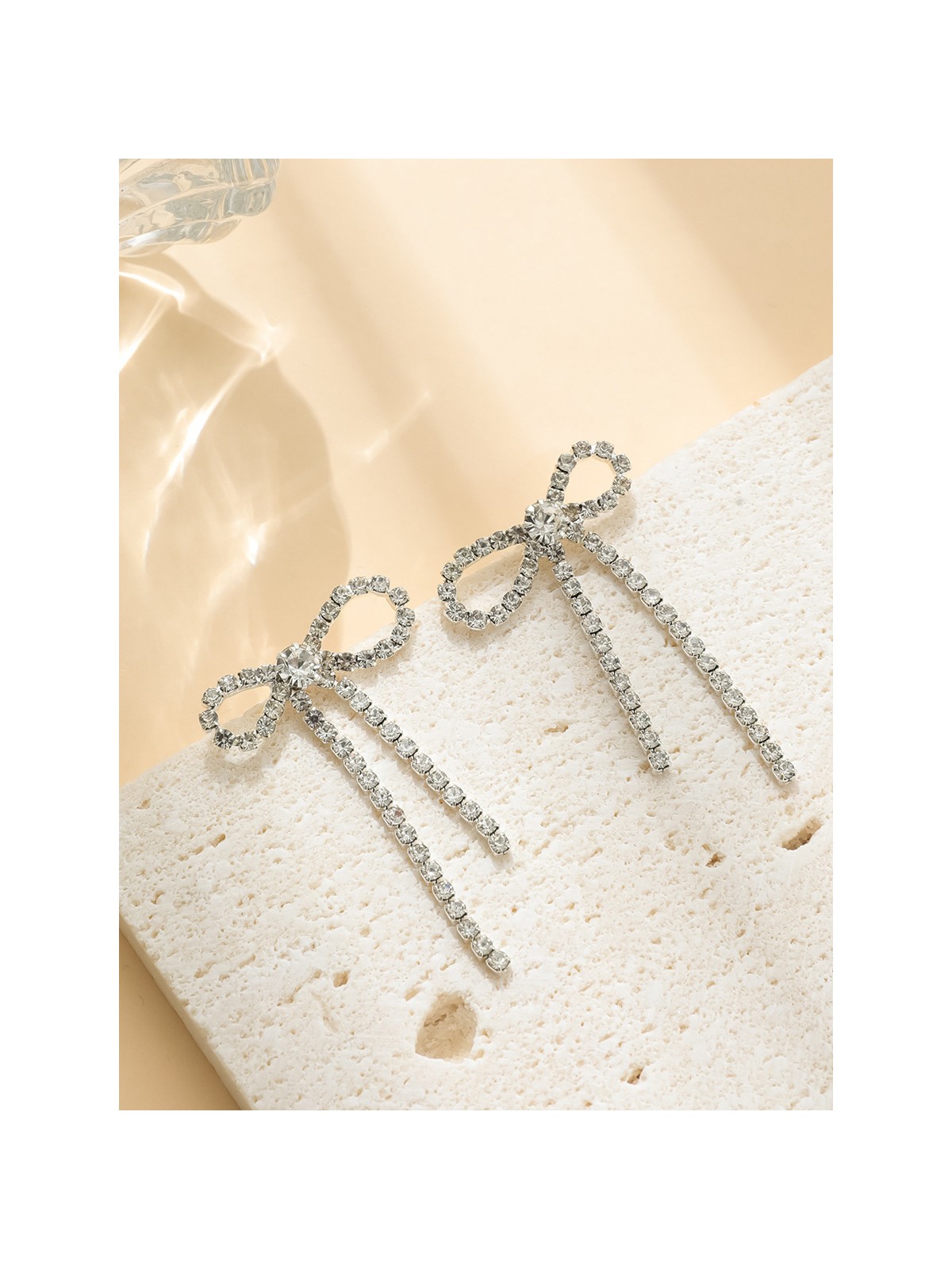 TWINKLE TIE- DAINTY AND FEMININE SPARKLE EARRINGS