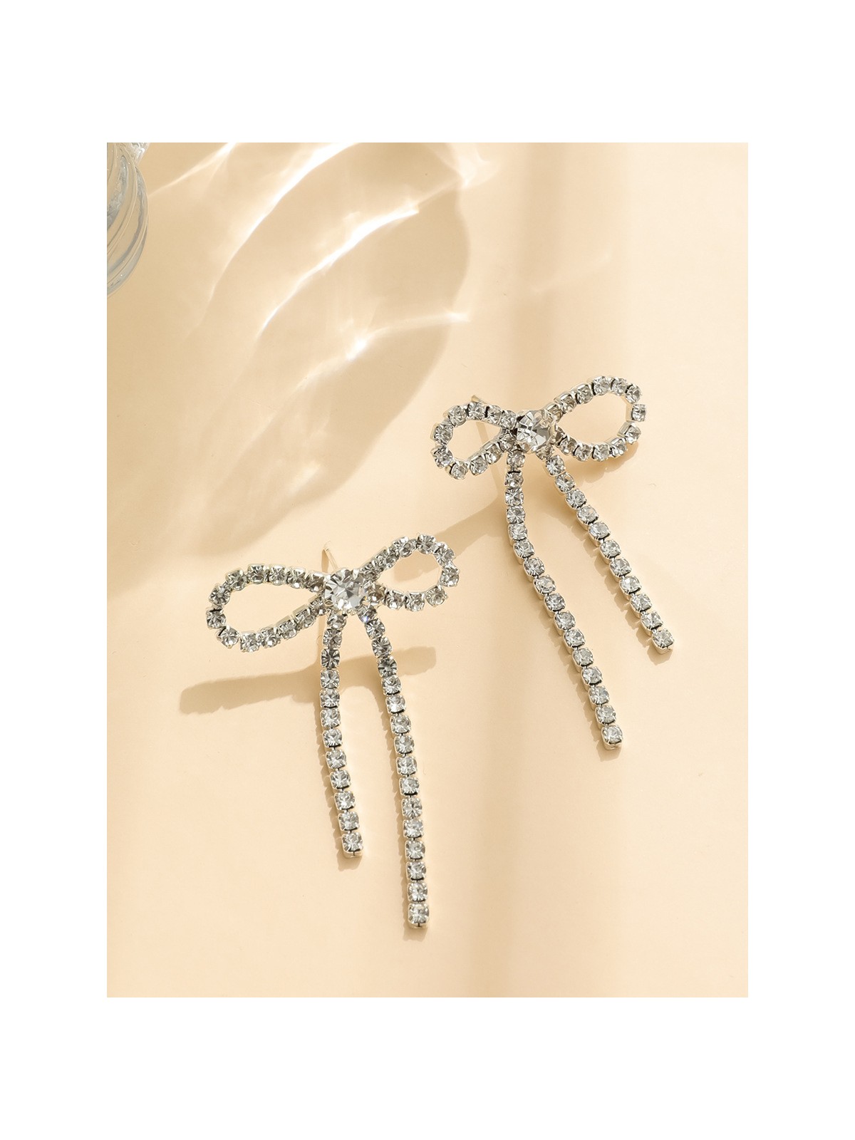 TWINKLE TIE- DAINTY AND FEMININE SPARKLE EARRINGS
