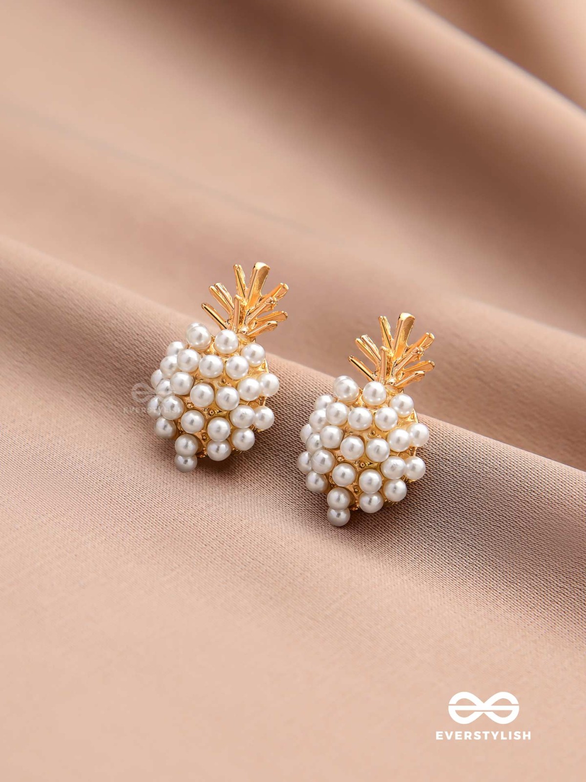 PEARL PINE- EXQUISITE PEARL CLUSTER EARRINGS