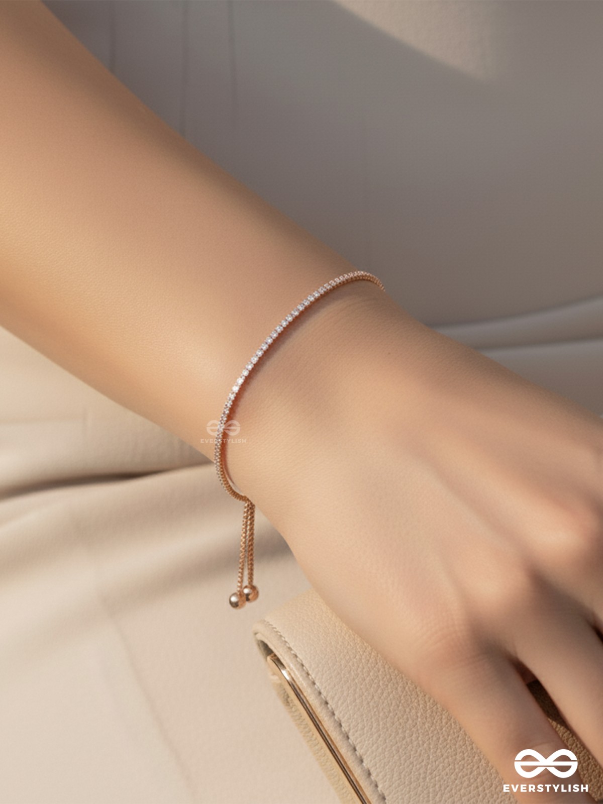 AURA LUXE - ROSE GOLD TENNIS BRACELET 