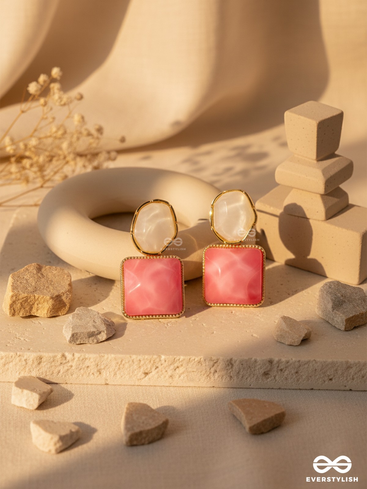 CANDY POP- CHIC COLORBLOCK EARRINGS