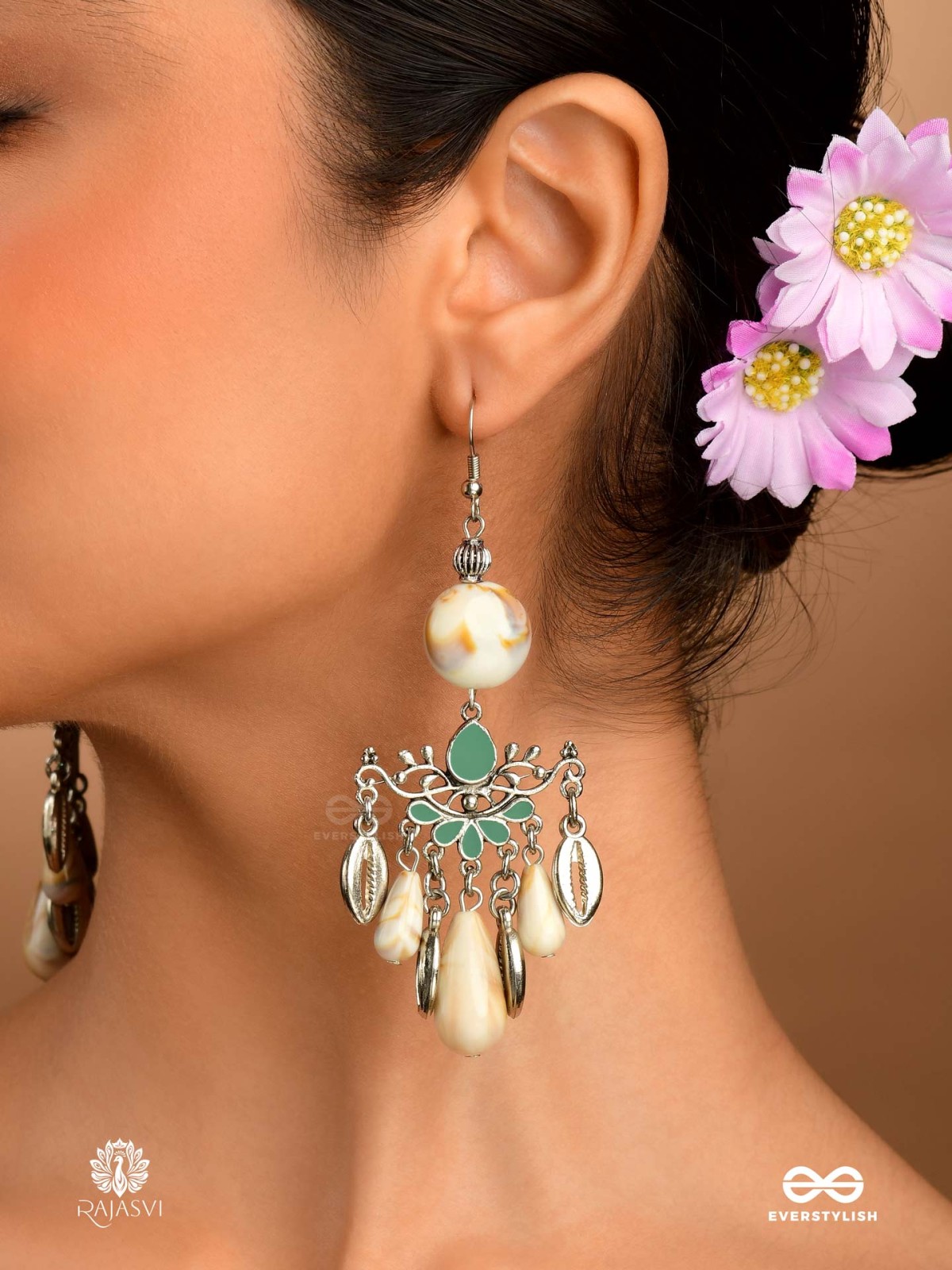 DESERT DREAM  –  OXIDISED BOHEMIAN DANGLERS