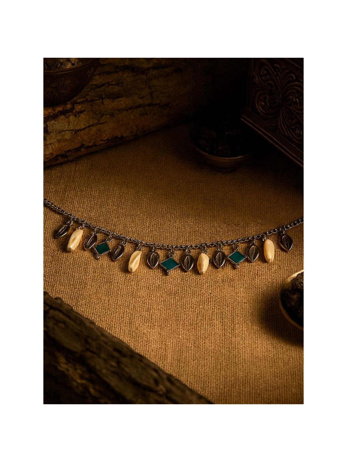 SEA SPELL - ENAMELLED BOHO NECKLACE