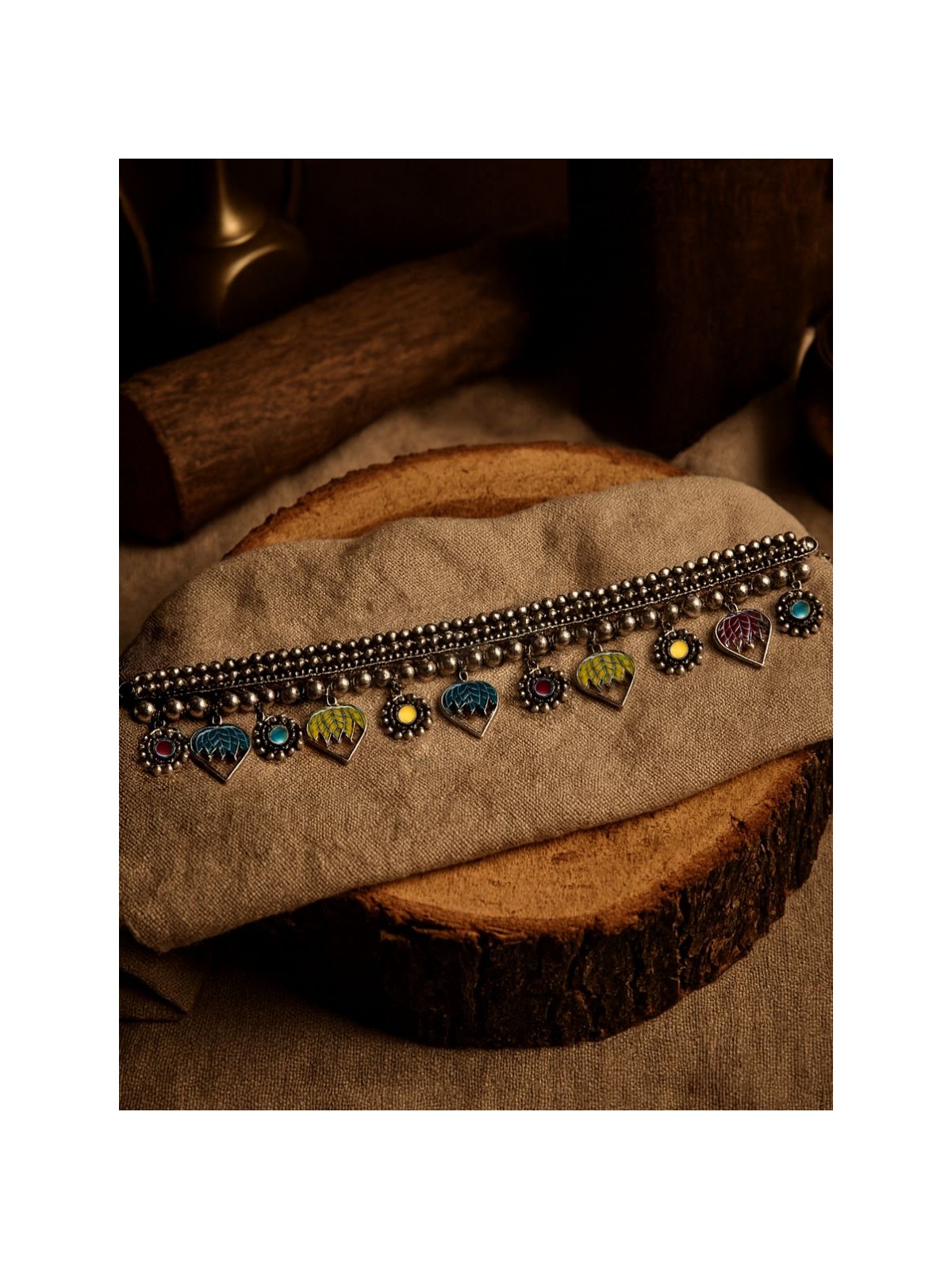 HEARTFOLK CHARM - TRIBAL OXIDISED CHOKER