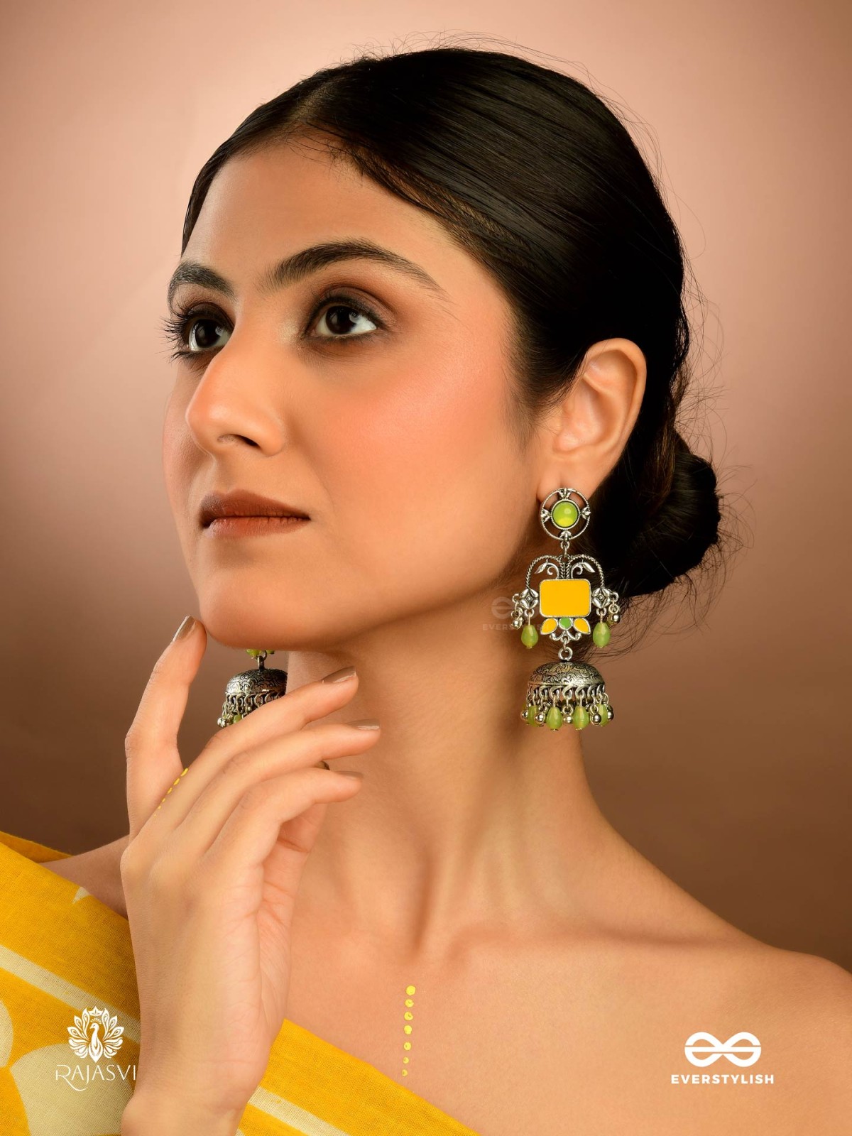 HARVEST GLOW - ETHNIC OXIDISED EARRING