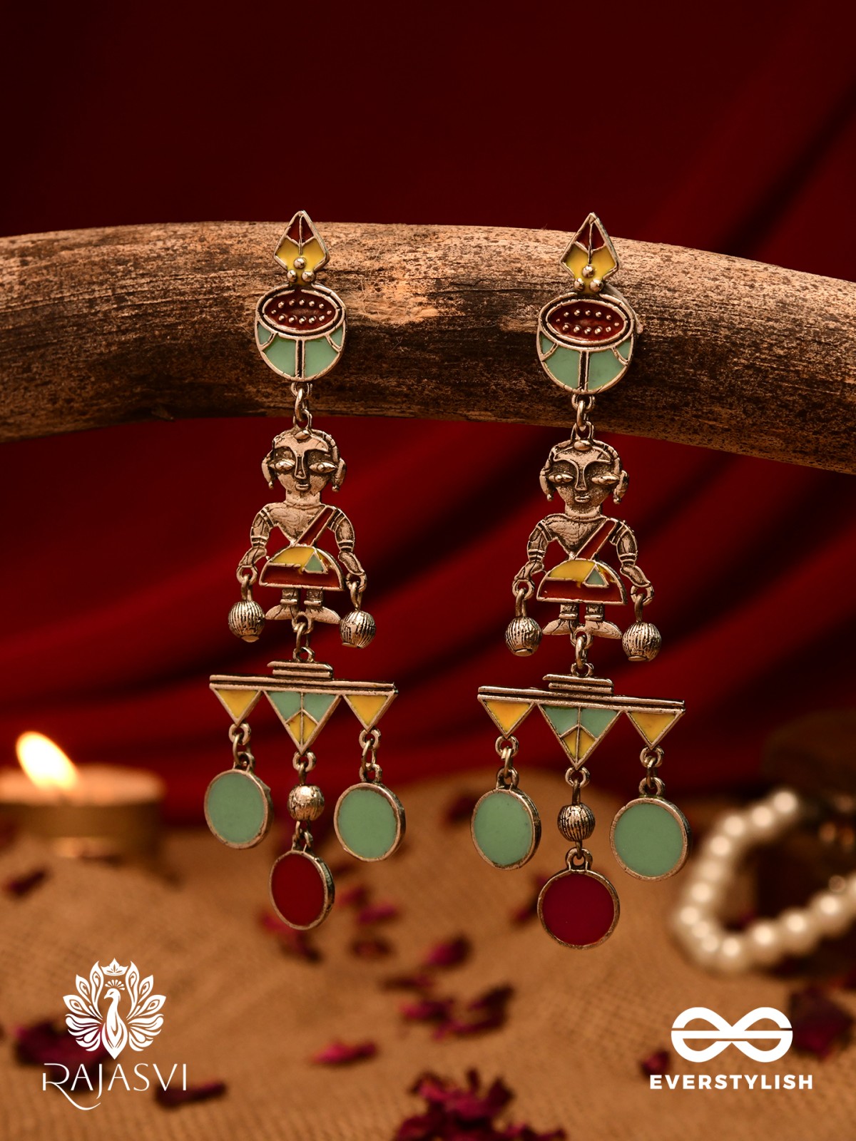 CARNIVAL CHAOS - GEOMETRIC STATEMENT EARRING