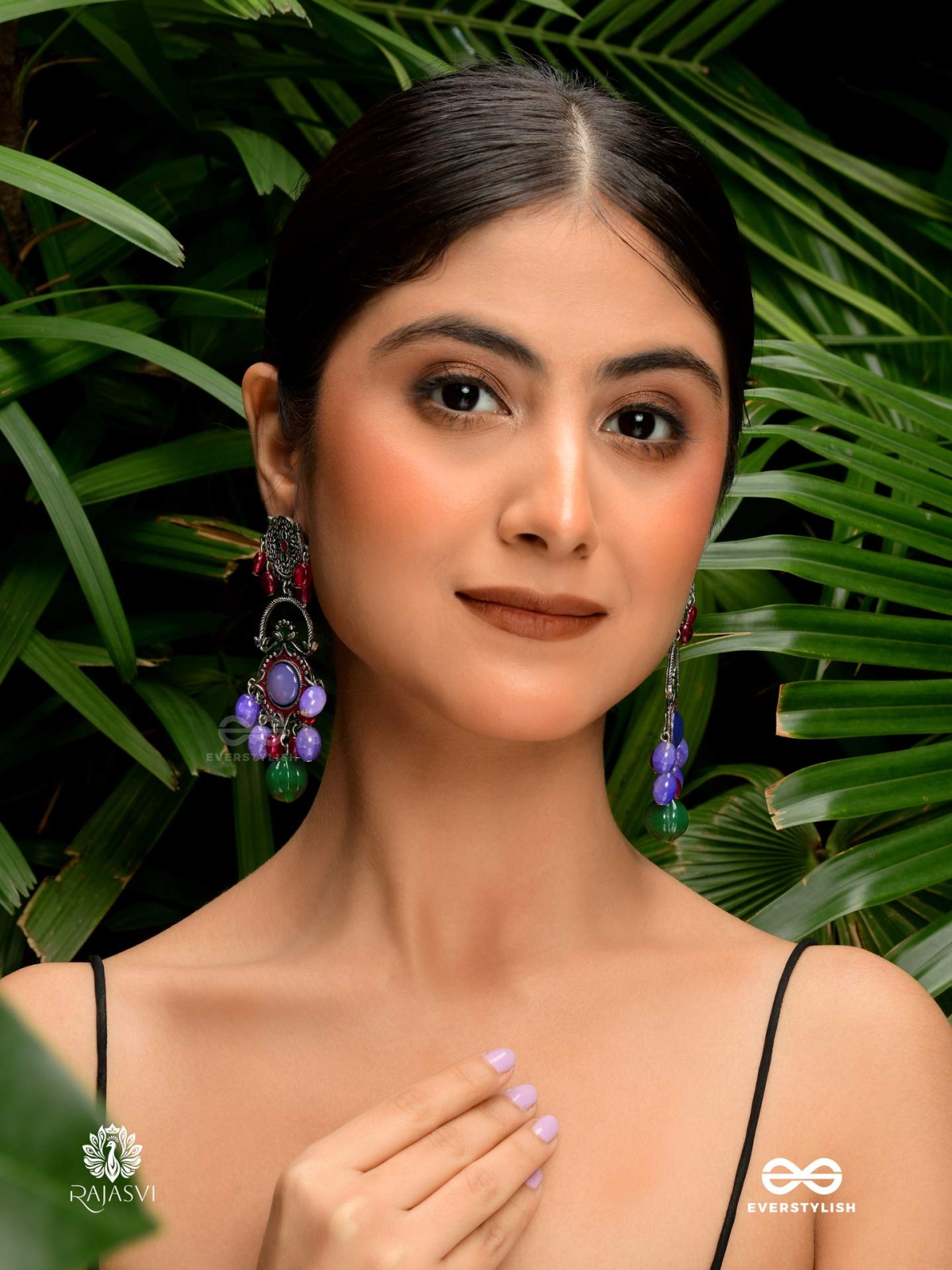 MANDALA BLOOM - ARTISTIC FOLK OXIDISED EARRING