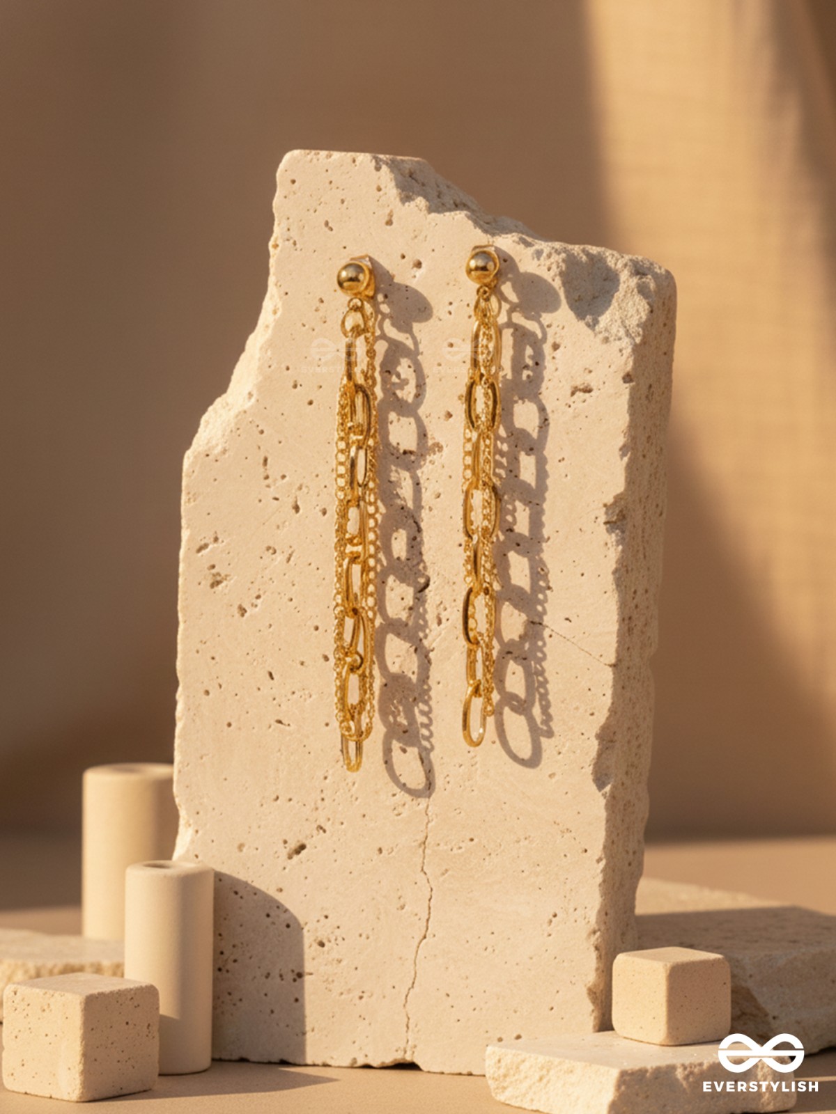 CHAIN CRUSH – BOLD LAYERED CHAIN EARRINGS