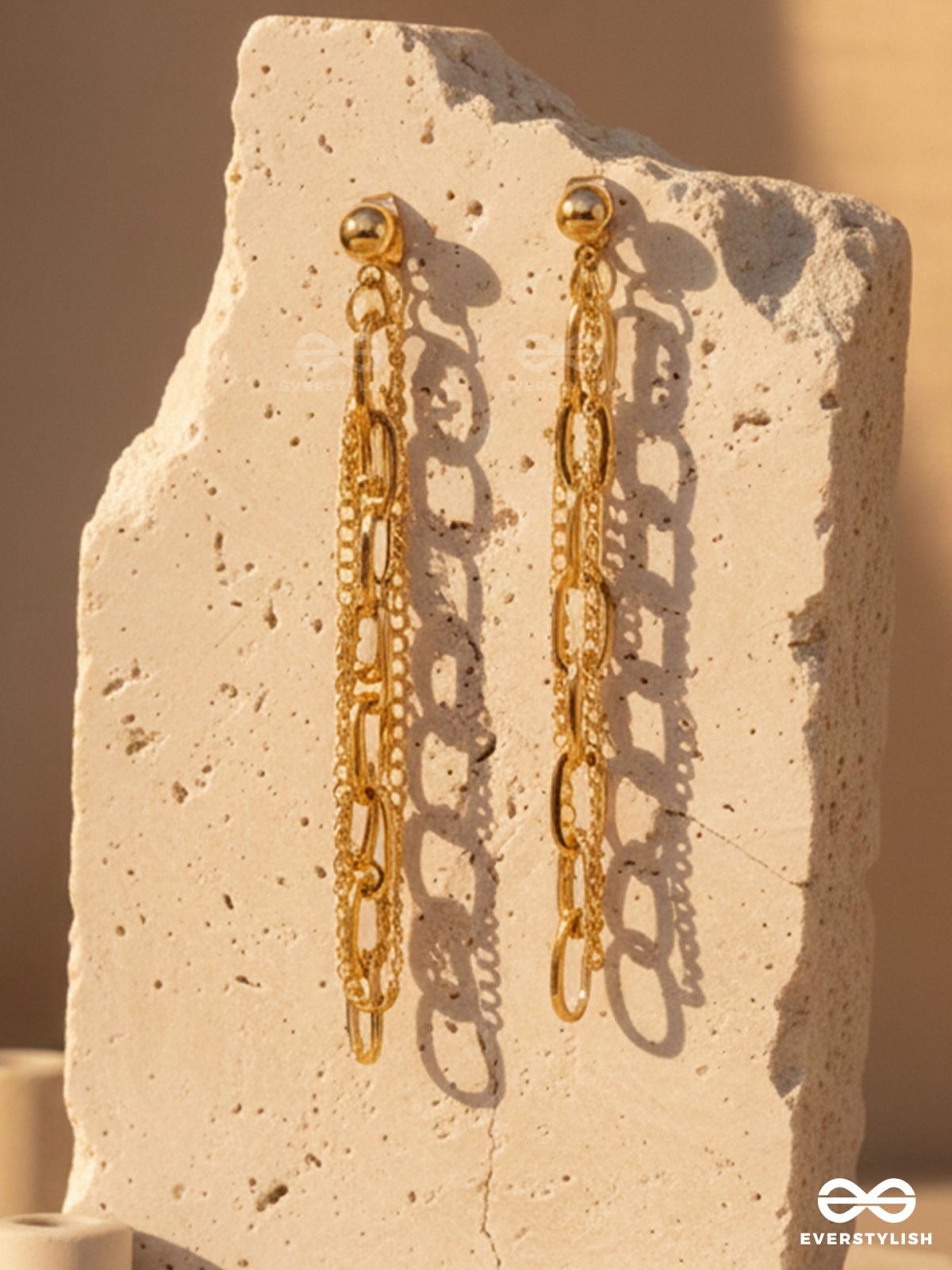 CHAIN CRUSH – BOLD LAYERED CHAIN EARRINGS