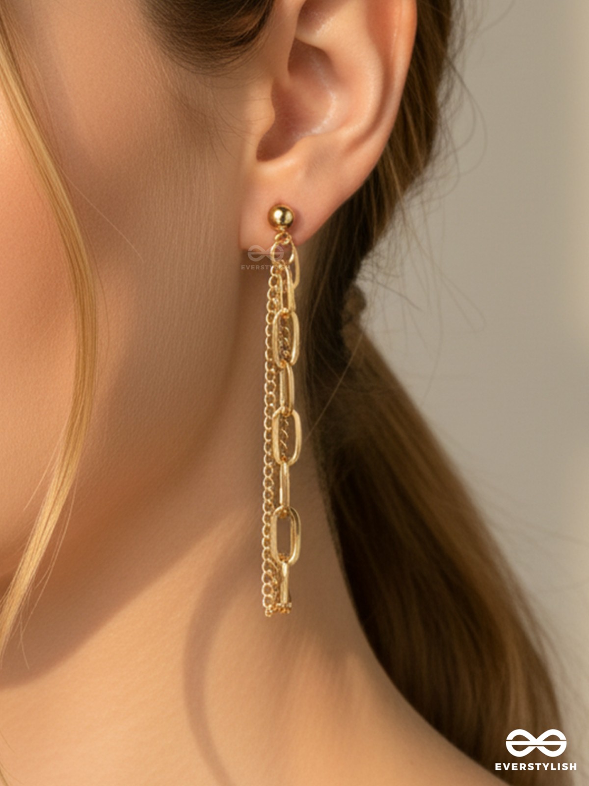 CHAIN CRUSH – BOLD LAYERED CHAIN EARRINGS