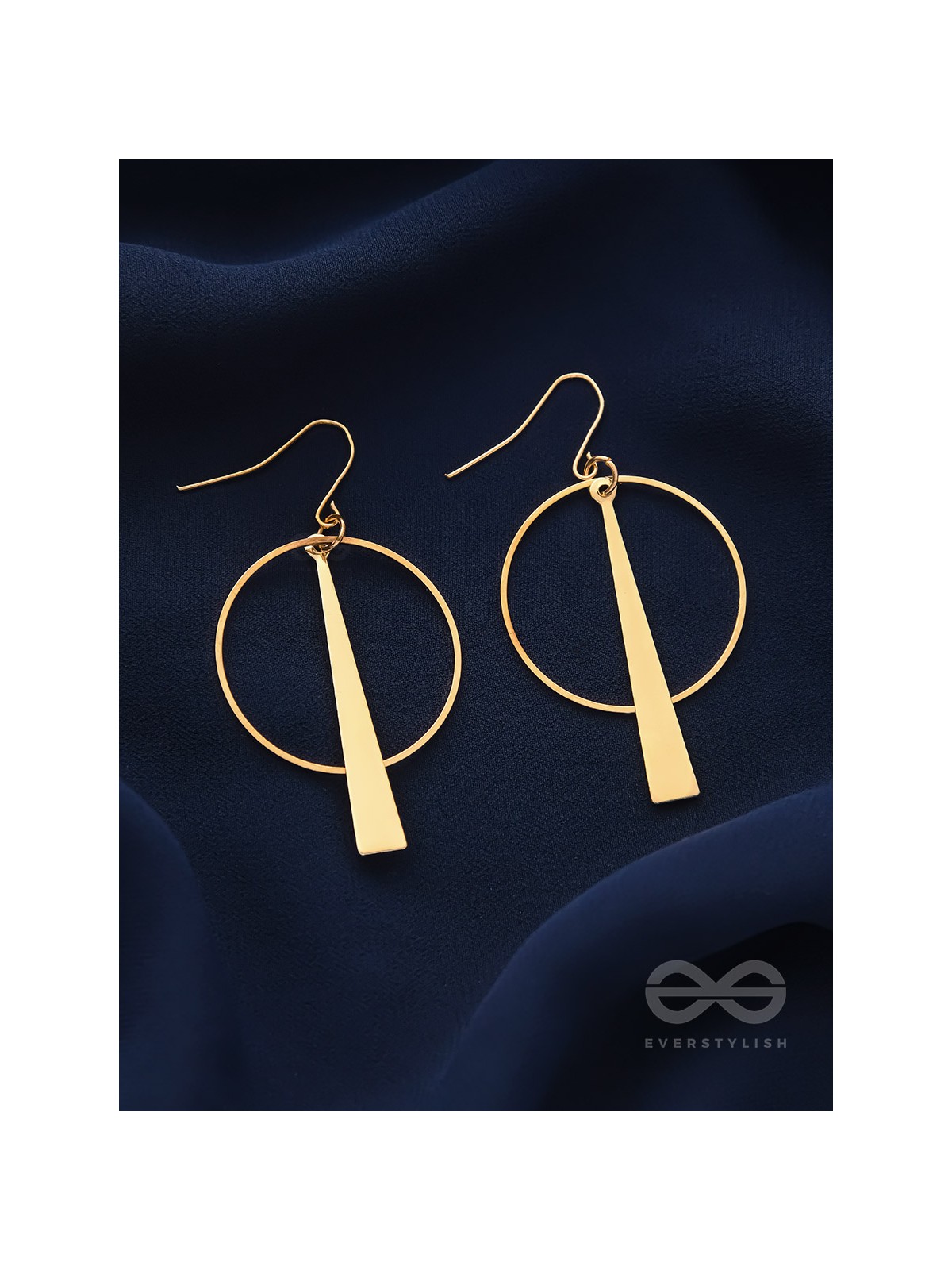 The Glittering Golden Geometric  Statement Earrings