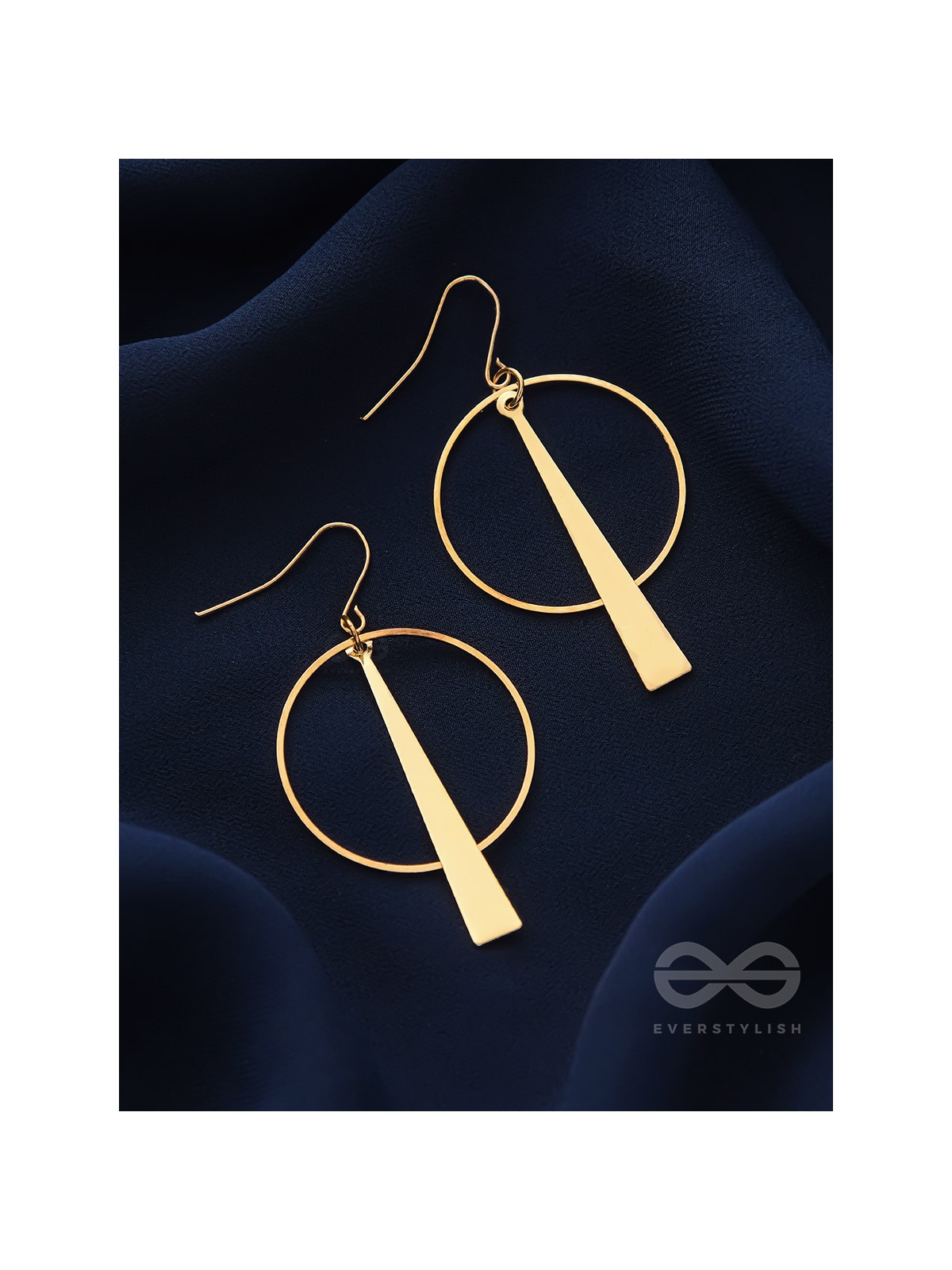 The Glittering Golden Geometric  Statement Earrings
