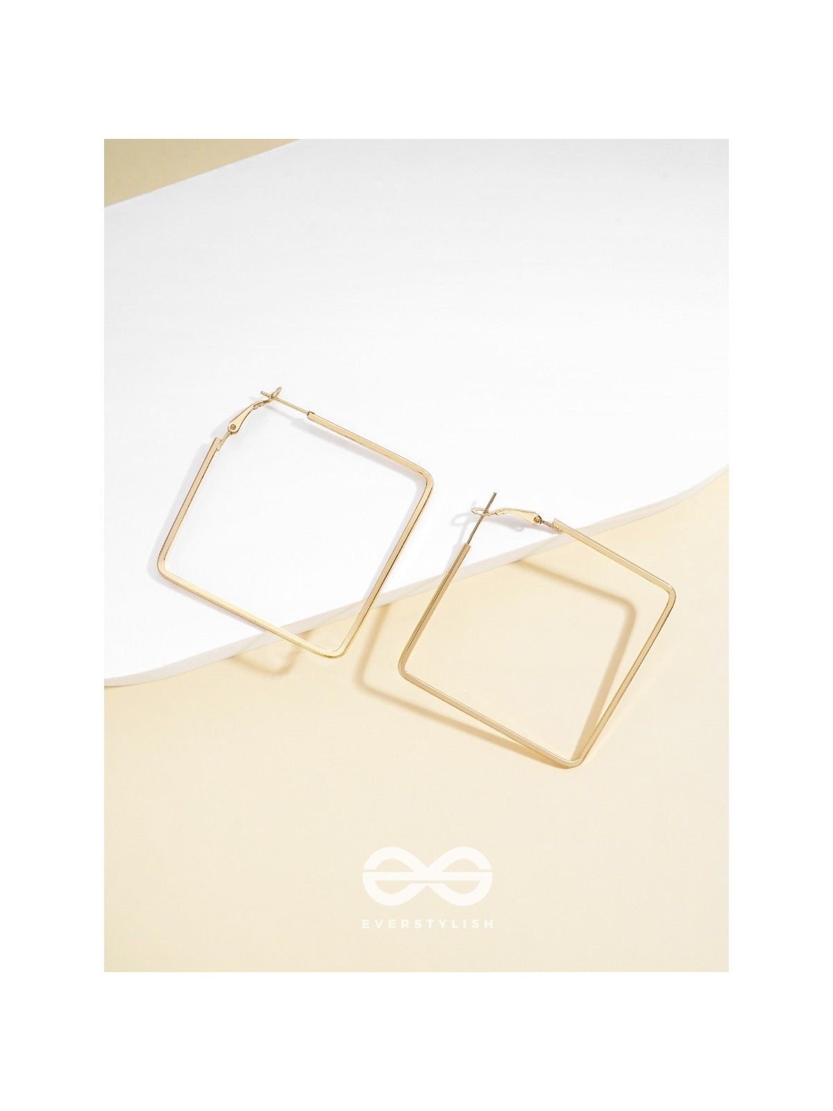 Eternally Stylish Golden Square hoops