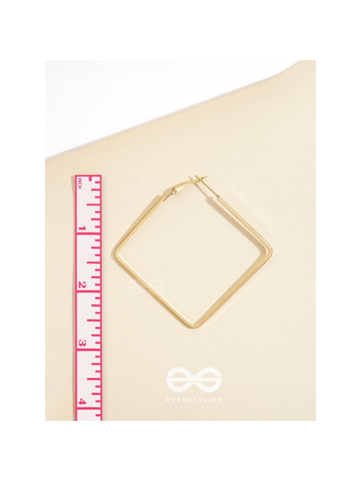 Eternally Stylish Golden Square hoops
