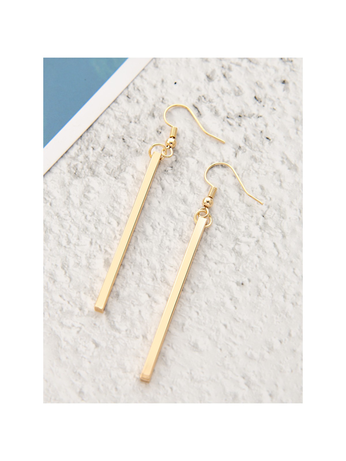 The Simply Elegant Golden Dangling Earrings