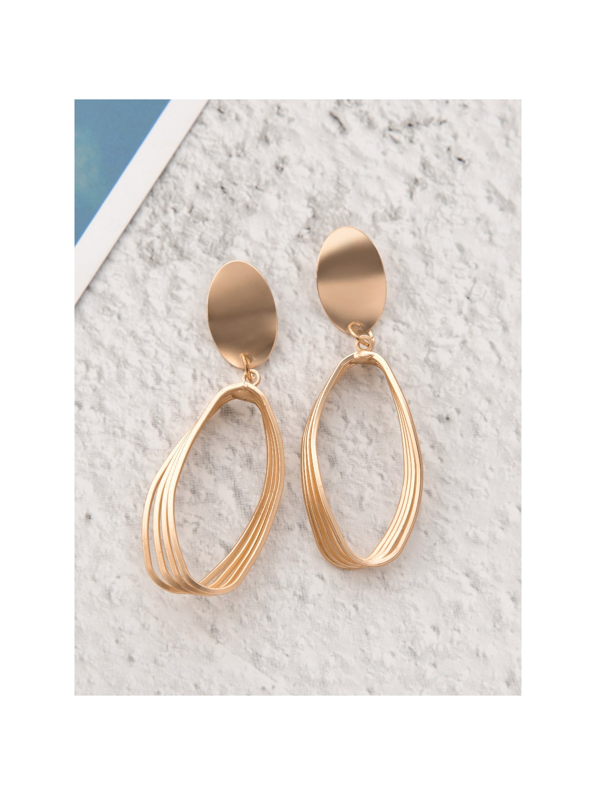 The Crafty Elegance- Golden Matte Earrings