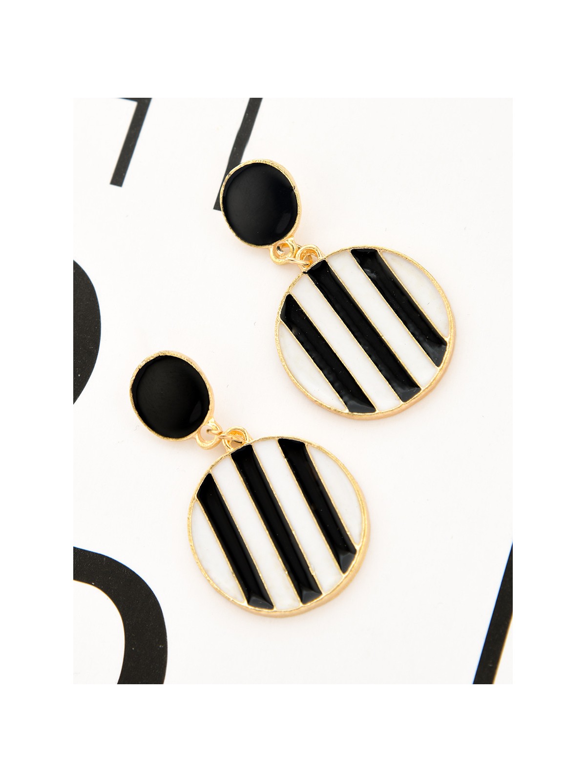 A Classy Affair - Golden Striped Earrings