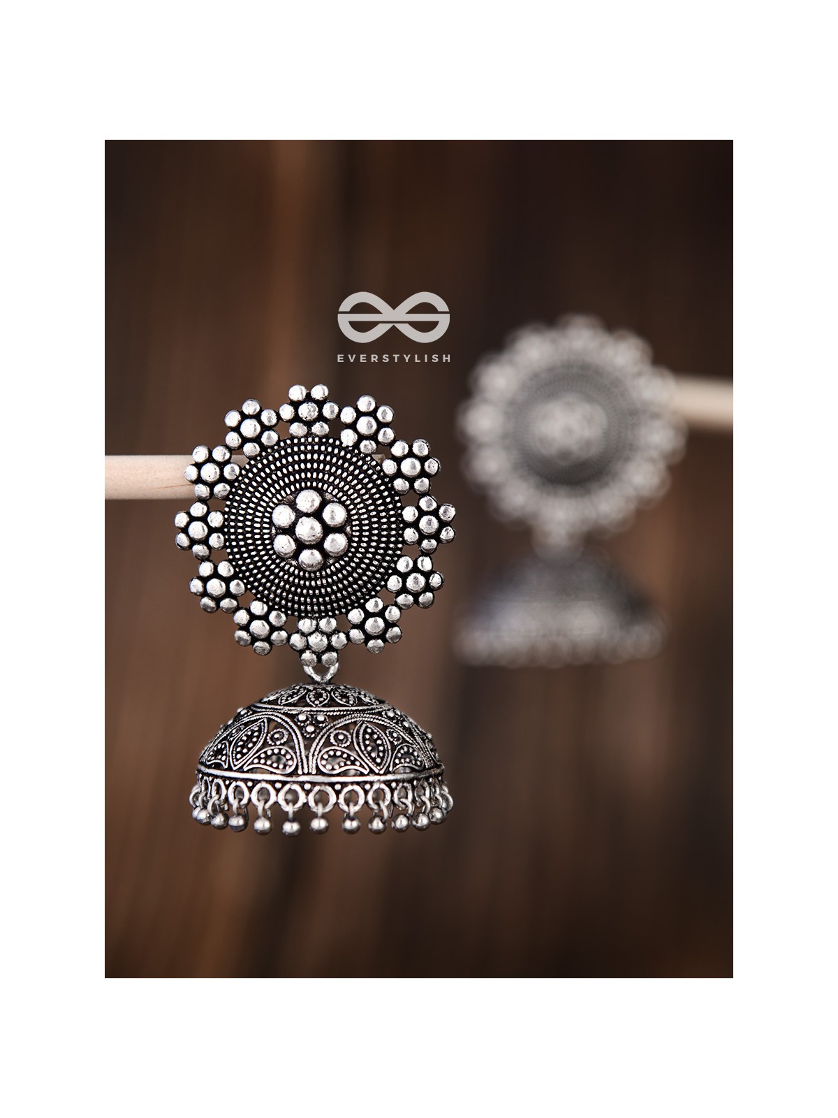 The Intricate Sun Jhumkas - Premium Statement Earrings