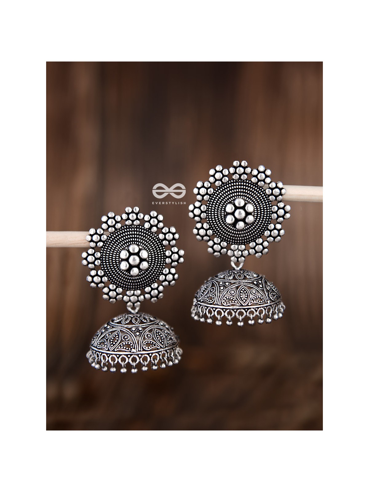 The Intricate Sun Jhumkas - Premium Statement Earrings