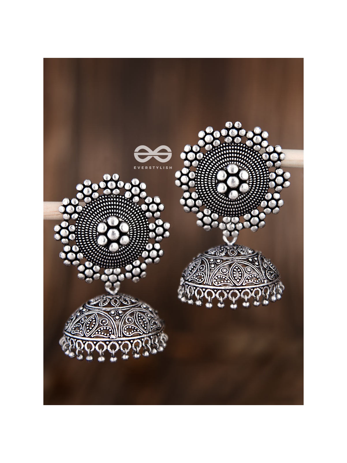 The Intricate Sun Jhumkas - Premium Statement Earrings