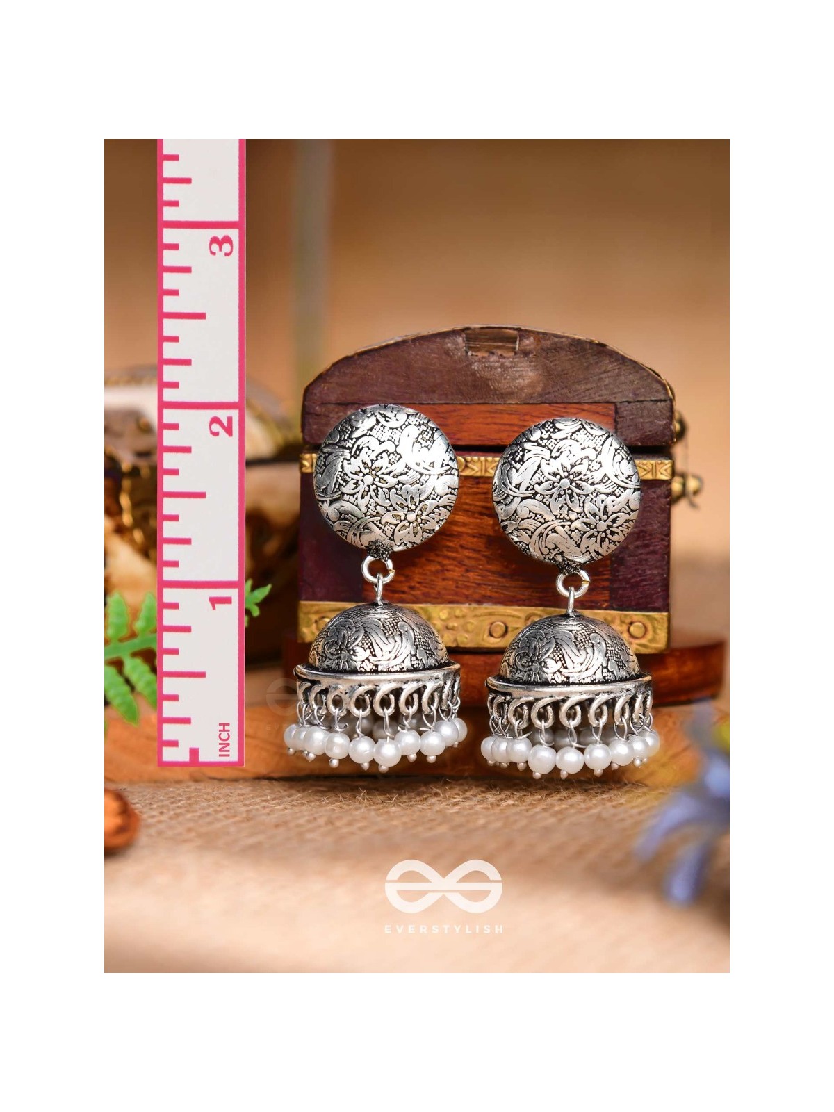 The Love for Intricacy- Oxidised Boho Earrings