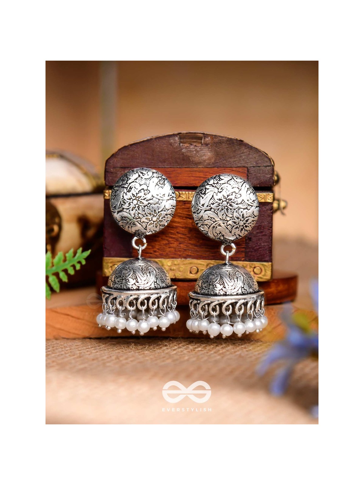 The Love for Intricacy- Oxidised Boho Earrings