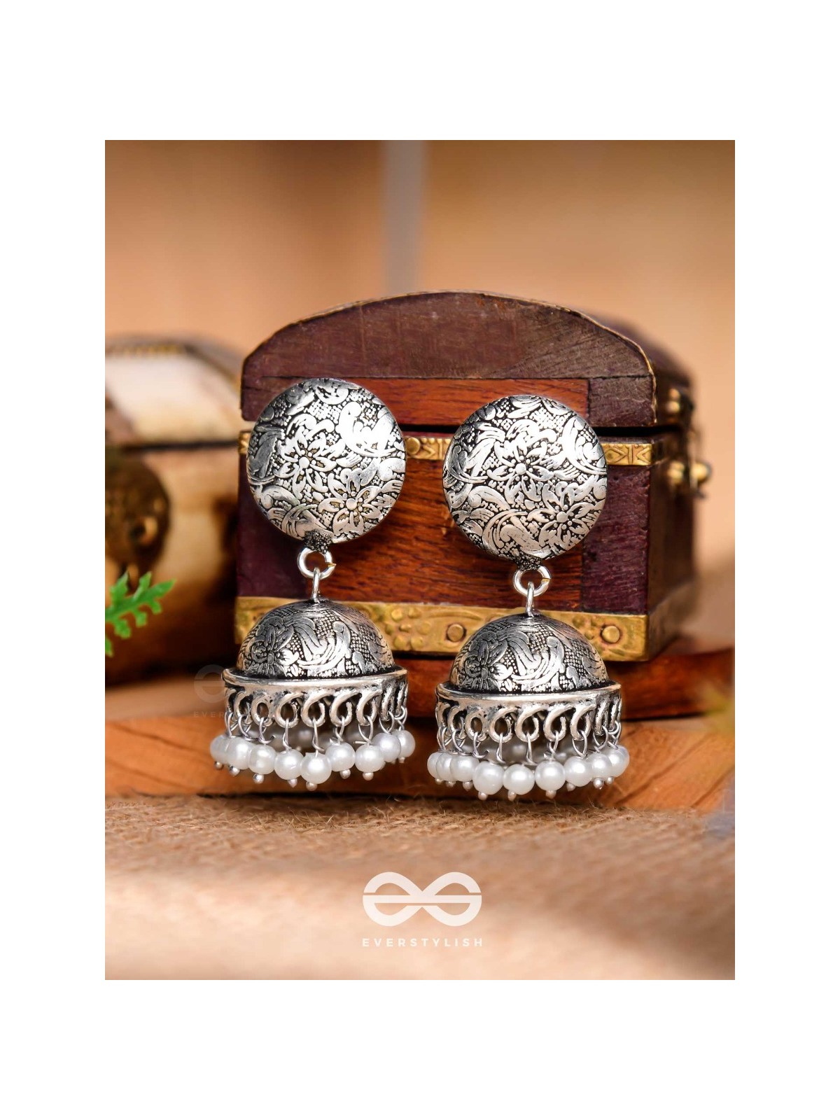 The Love for Intricacy- Oxidised Boho Earrings