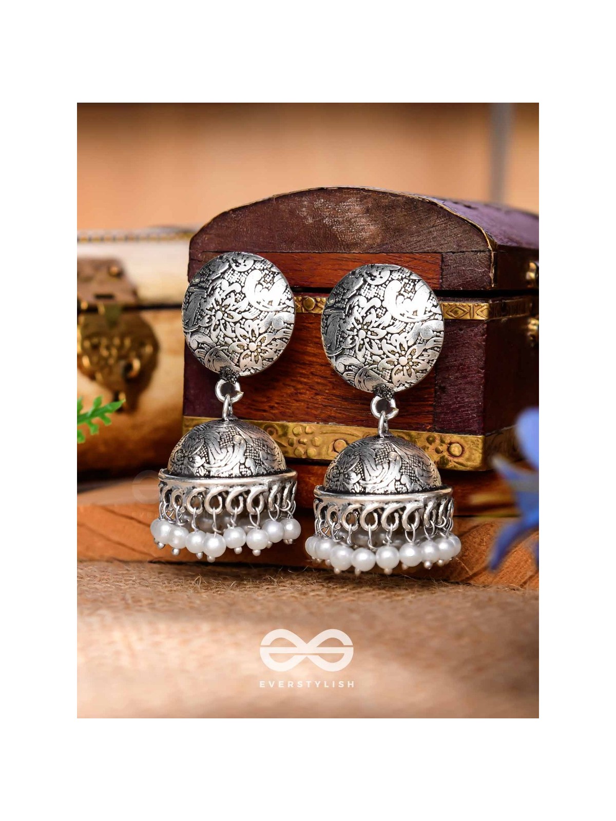The Love for Intricacy- Oxidised Boho Earrings