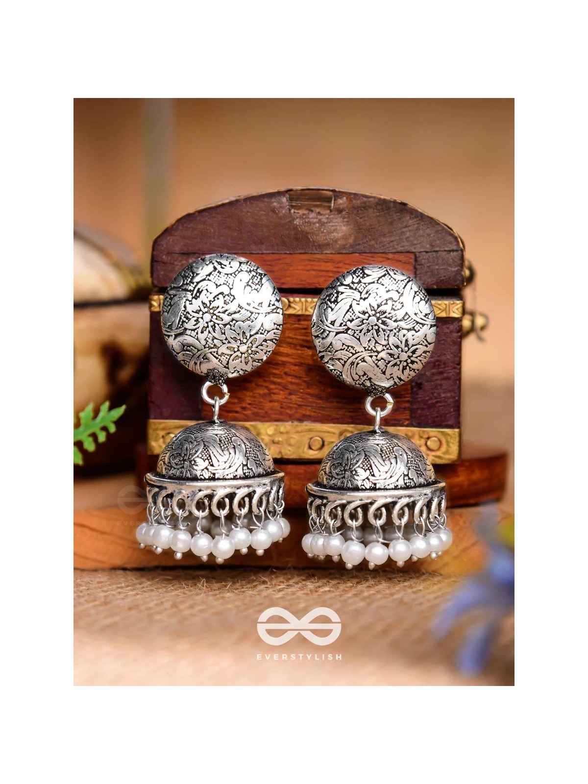 The Love for Intricacy- Oxidised Boho Earrings