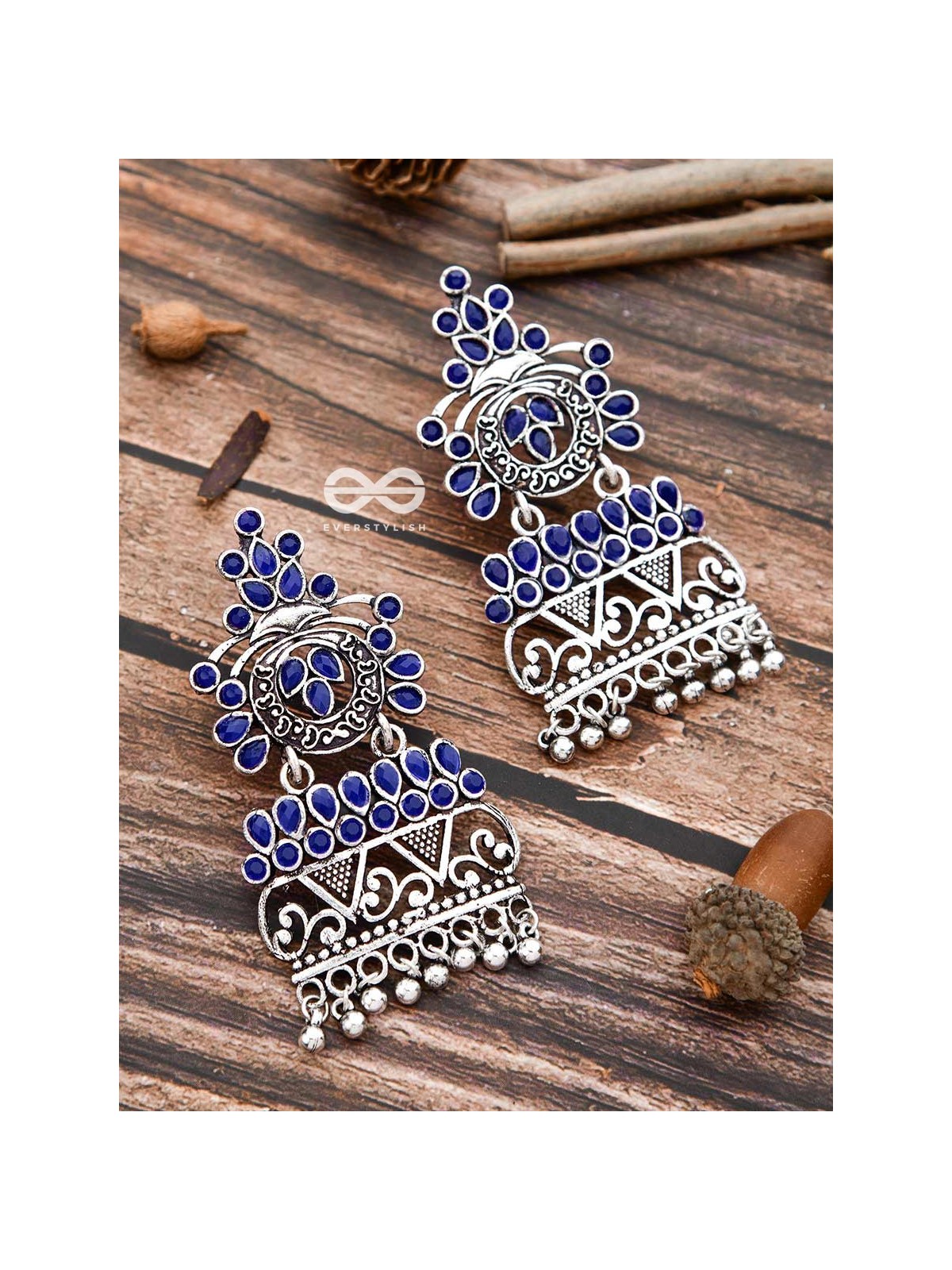 A Royal Delight - Sapphire Blue - The Embellished Oxidised Collection