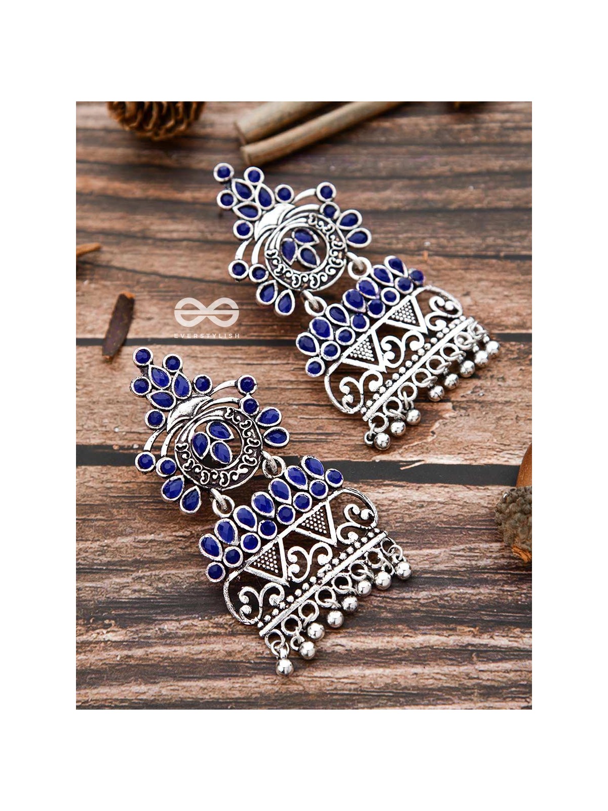 A Royal Delight - Sapphire Blue - The Embellished Oxidised Collection