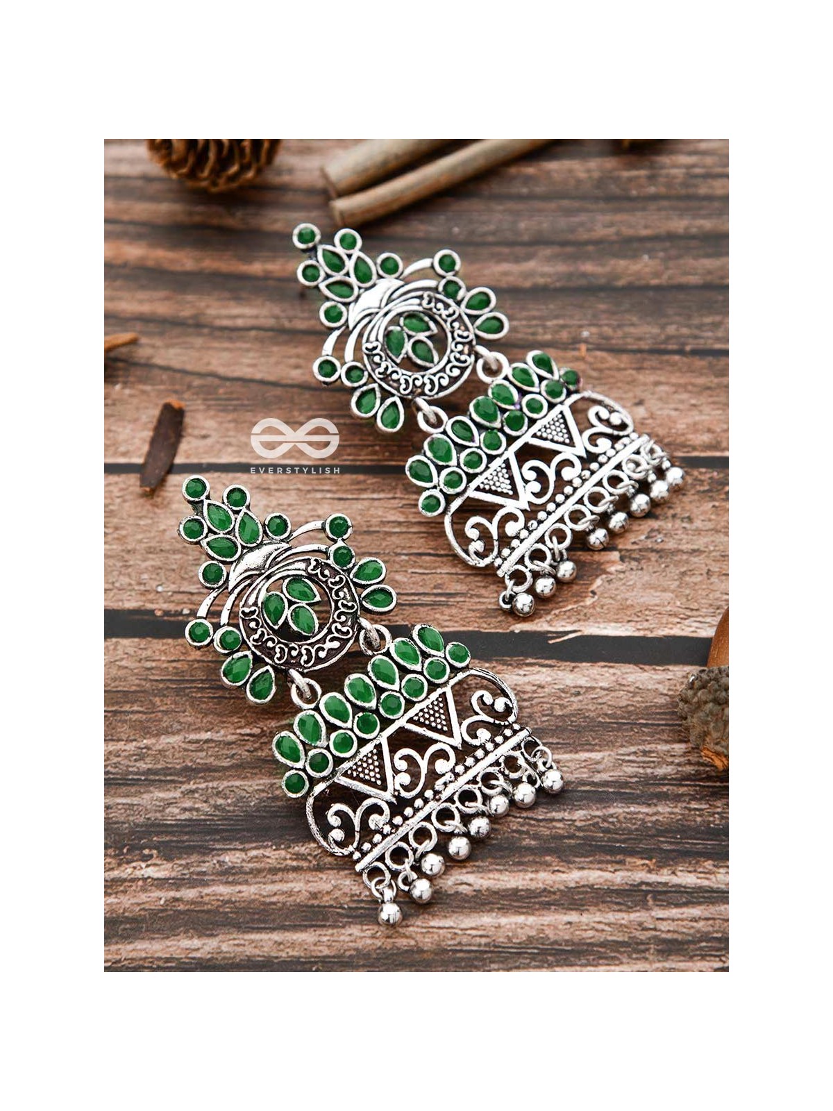 A Royal Delight - Emerald Green - The Embellished Oxidised Collection