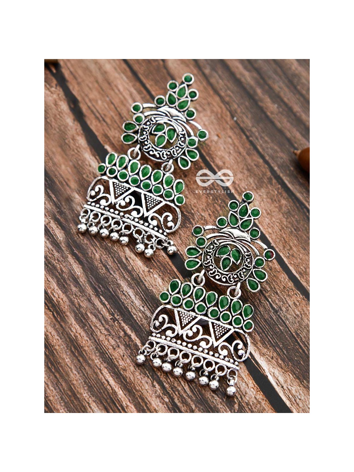 A Royal Delight - Emerald Green - The Embellished Oxidised Collection