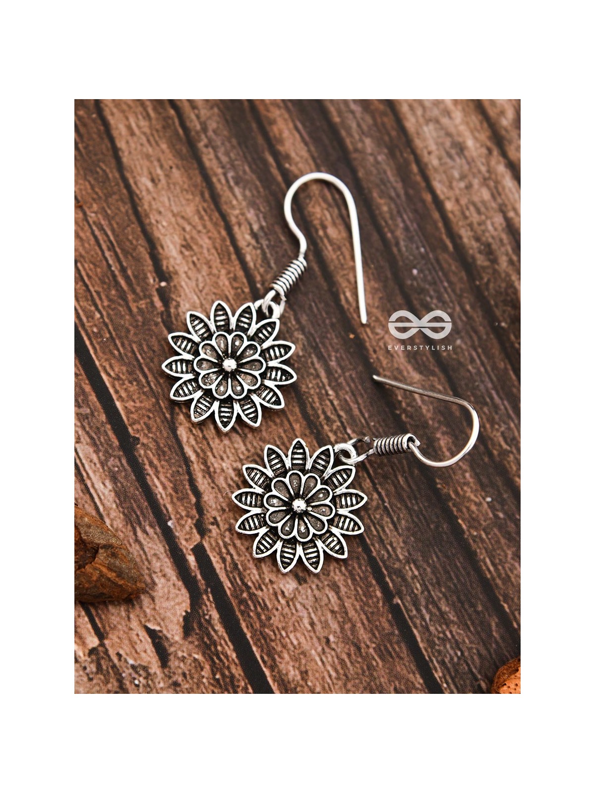 The Cute Little Floral Hooks - Tiny Trinket Earrings
