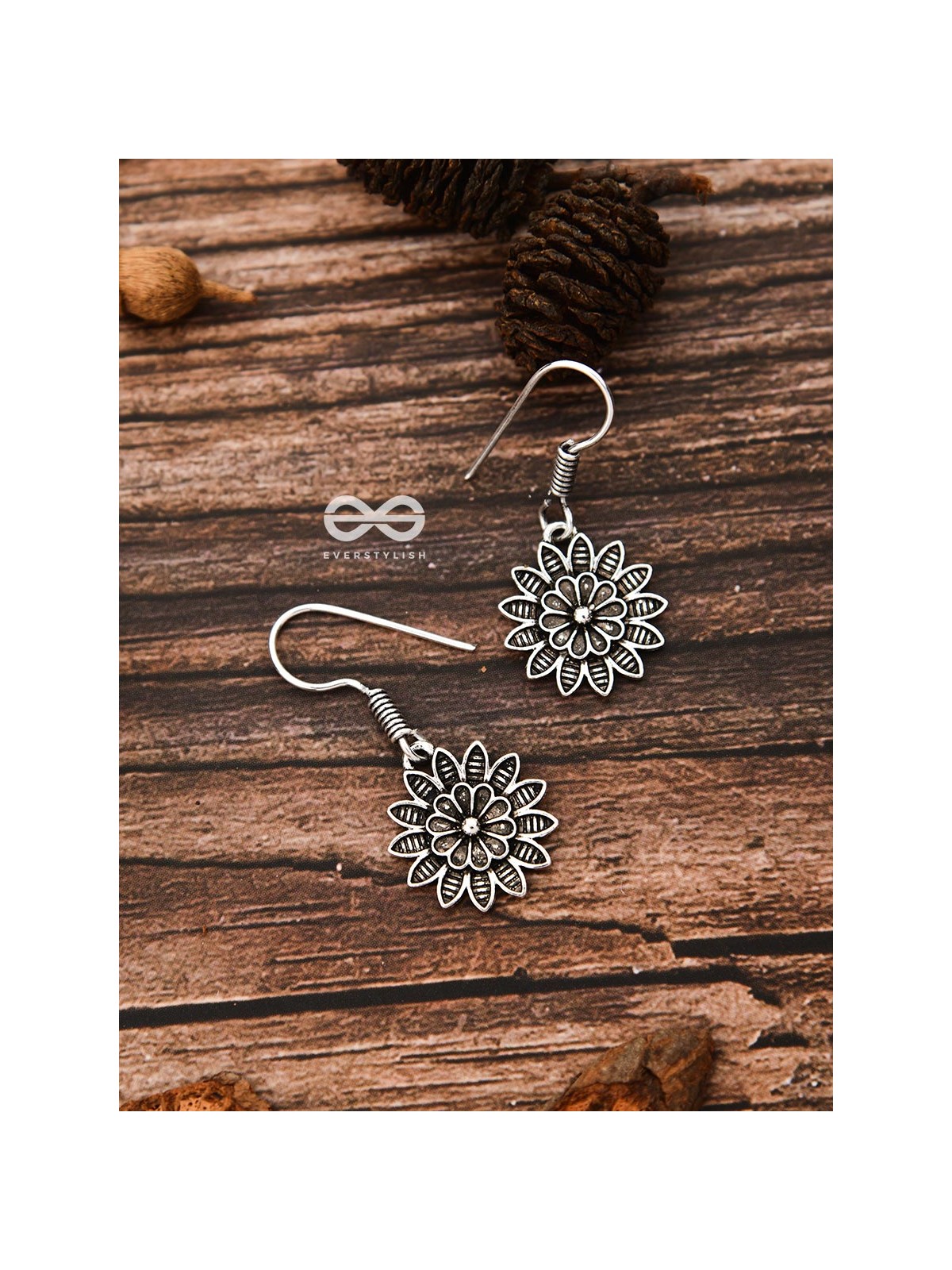 The Cute Little Floral Hooks - Tiny Trinket Earrings