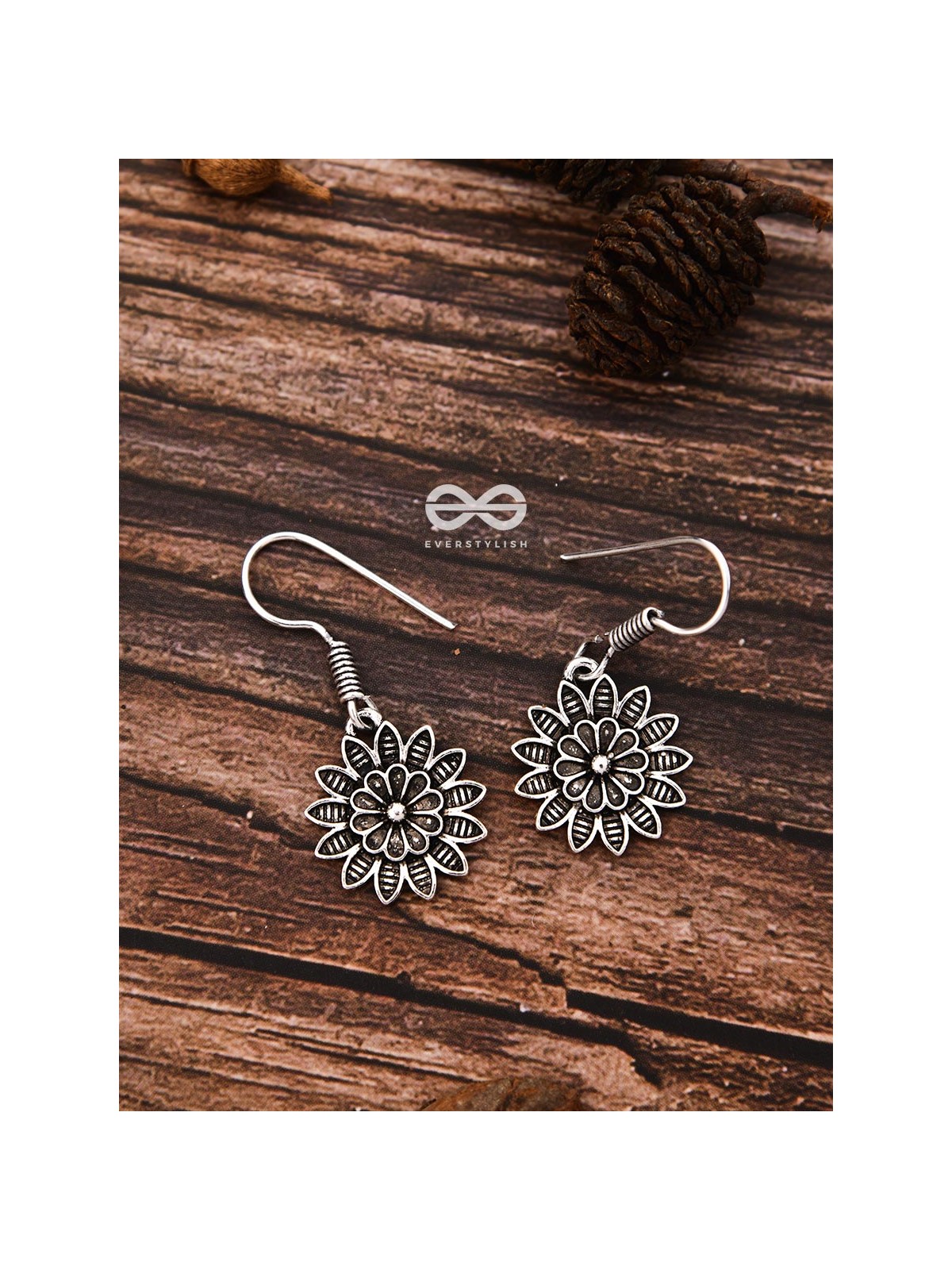 The Cute Little Floral Hooks - Tiny Trinket Earrings