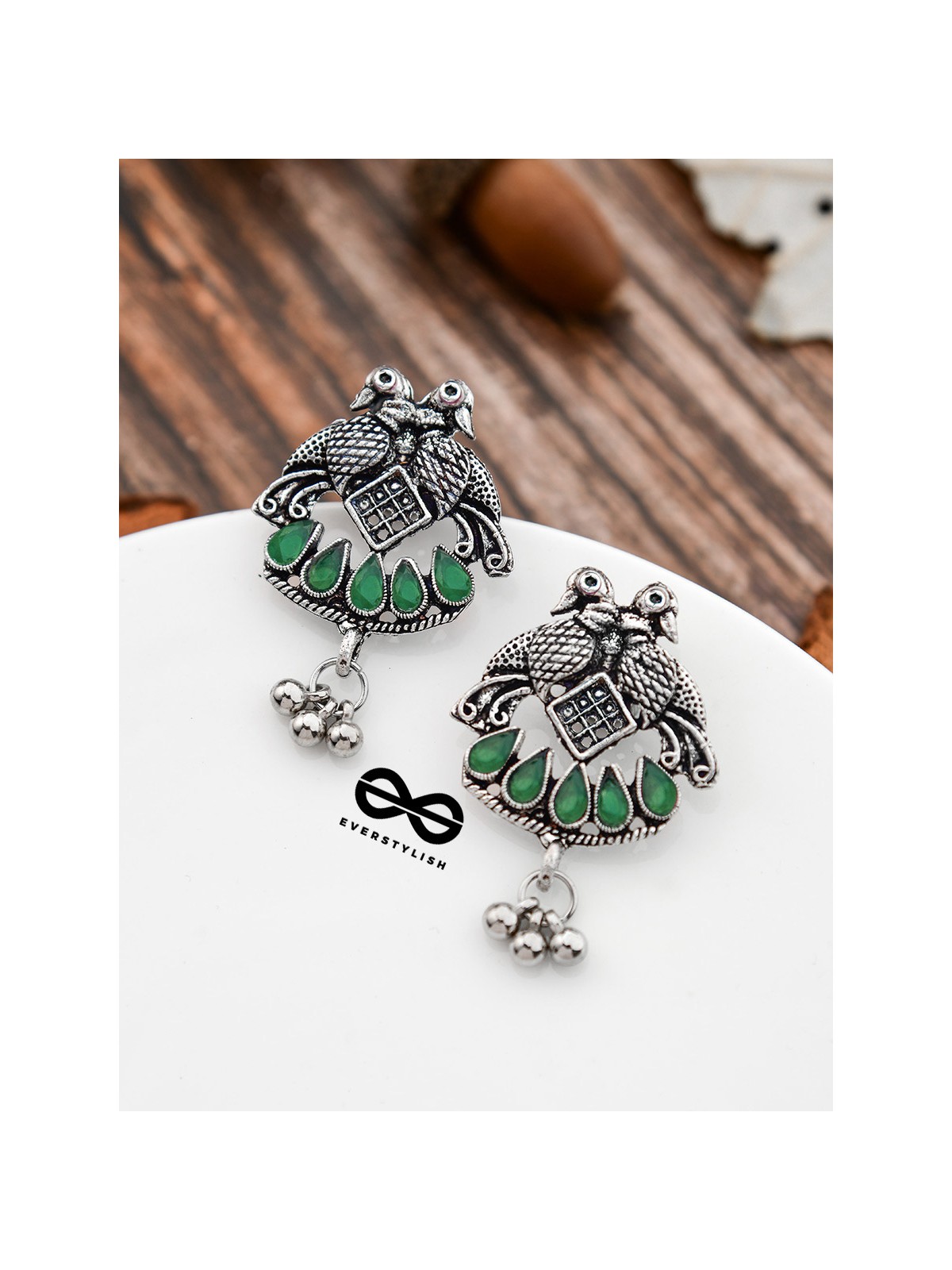 A Vintage Artwork - Emerald Green - The Embellished Oxidised Collection