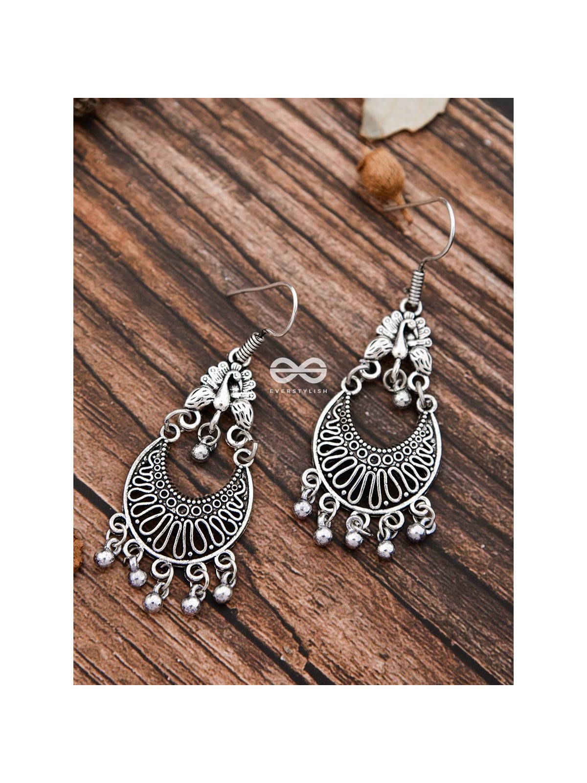 The Oxidised Dangler Collection - The Peacock Curves