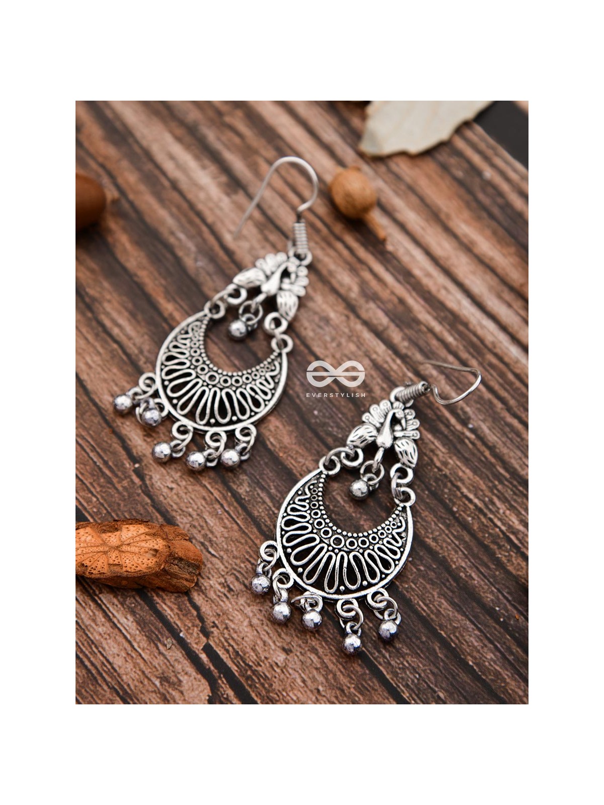 The Oxidised Dangler Collection - The Peacock Curves