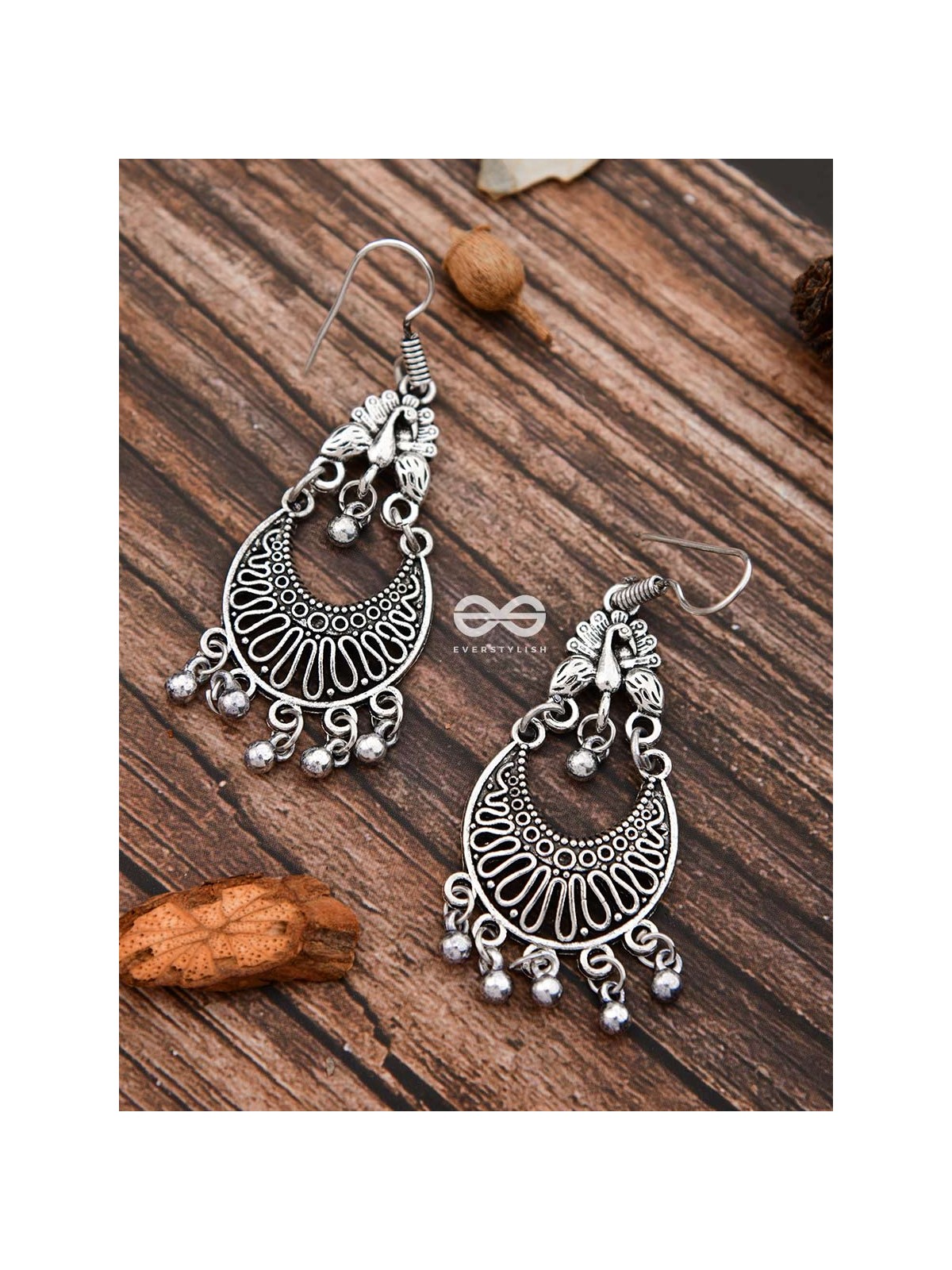 The Oxidised Dangler Collection - The Peacock Curves