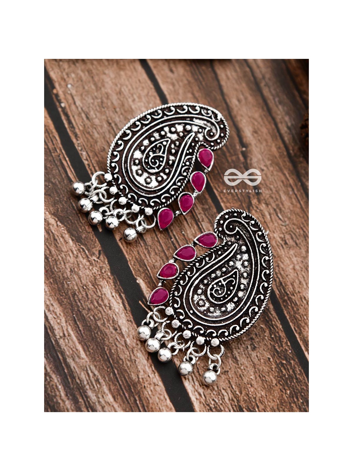 The Vintage Motifs - Ruby Red - The Embellished Oxidised Collection