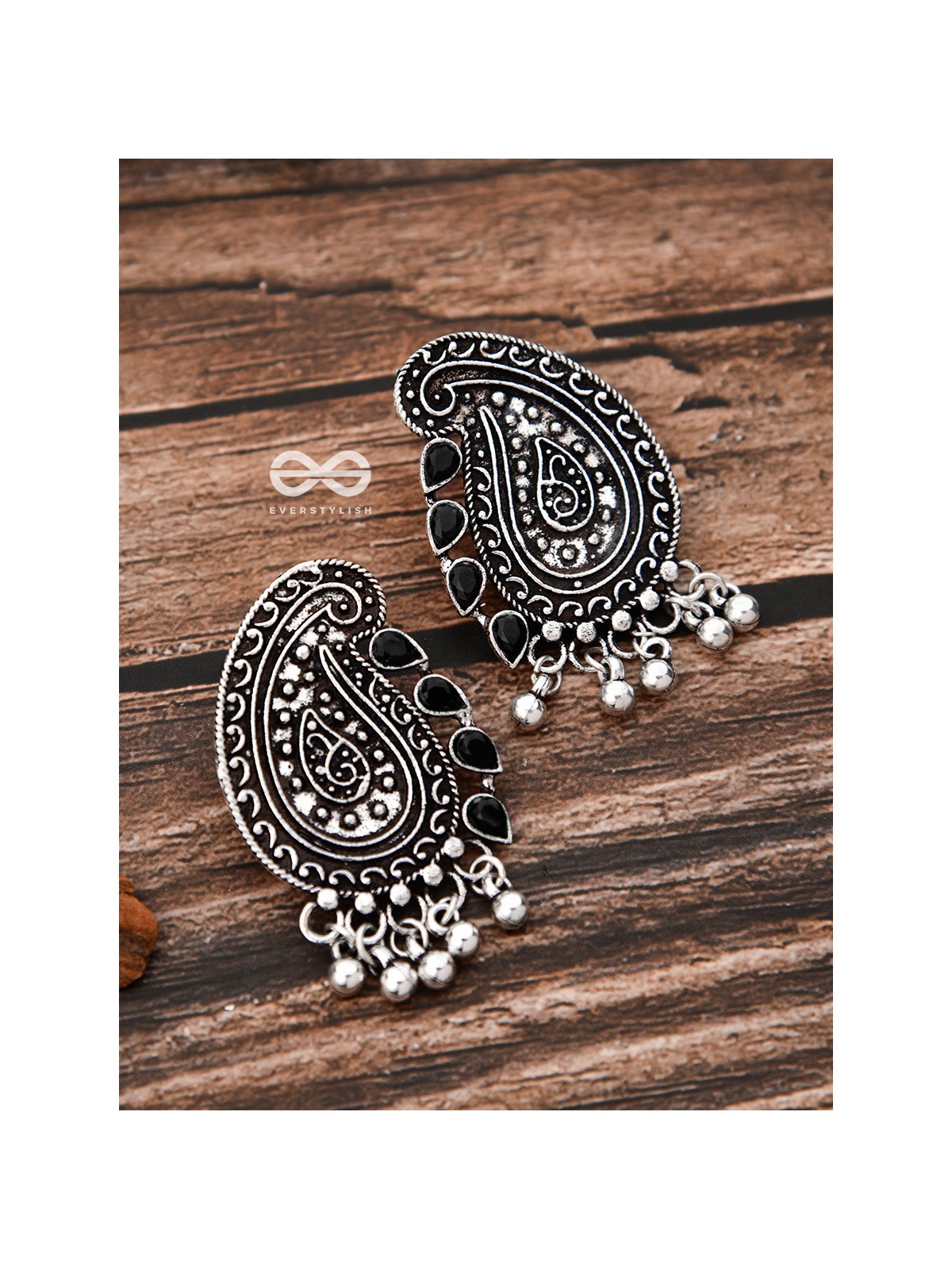 The Vintage Motifs - Onyx Black - The Embellished Oxidised Collection