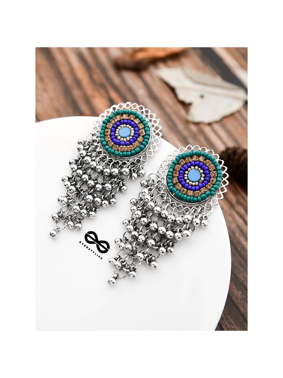 The Beaded Intricate Mesh - The Oxidised Boho Collection