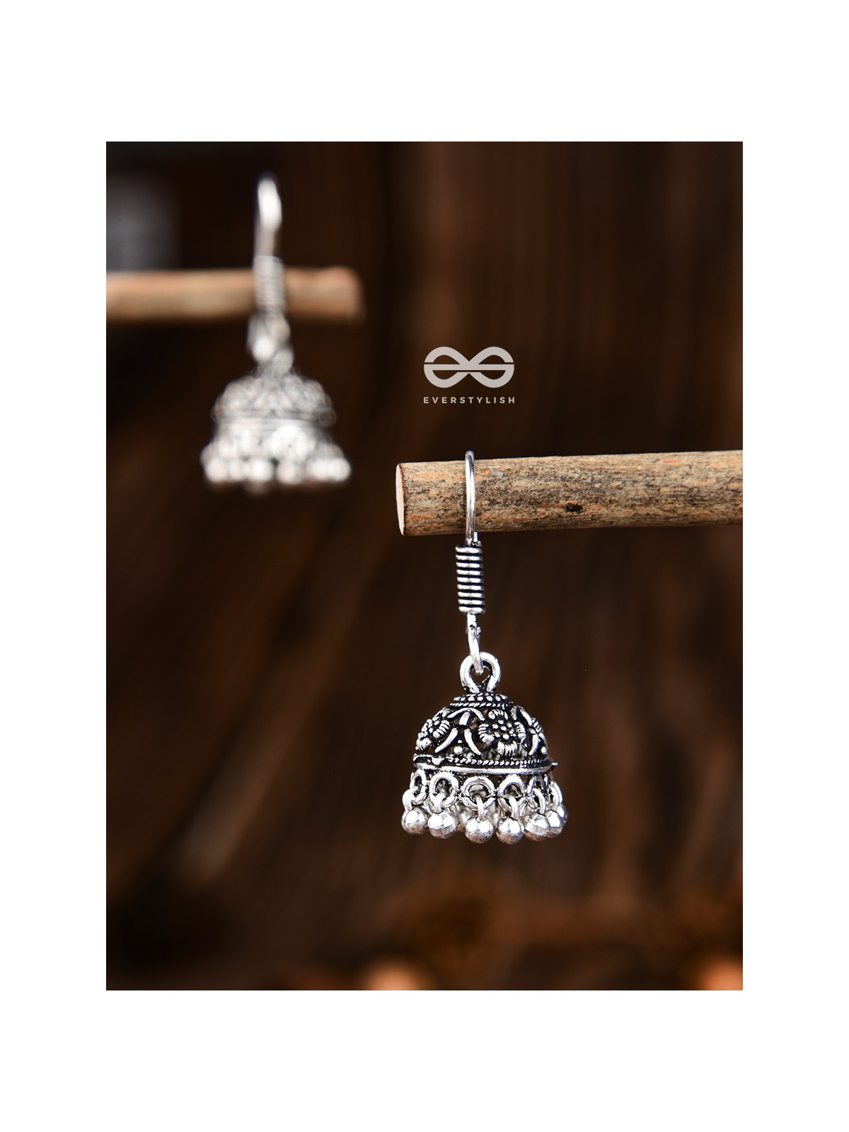 The Cute Little Intricate Floral Jhumkis- Tiny Trinket Earrings