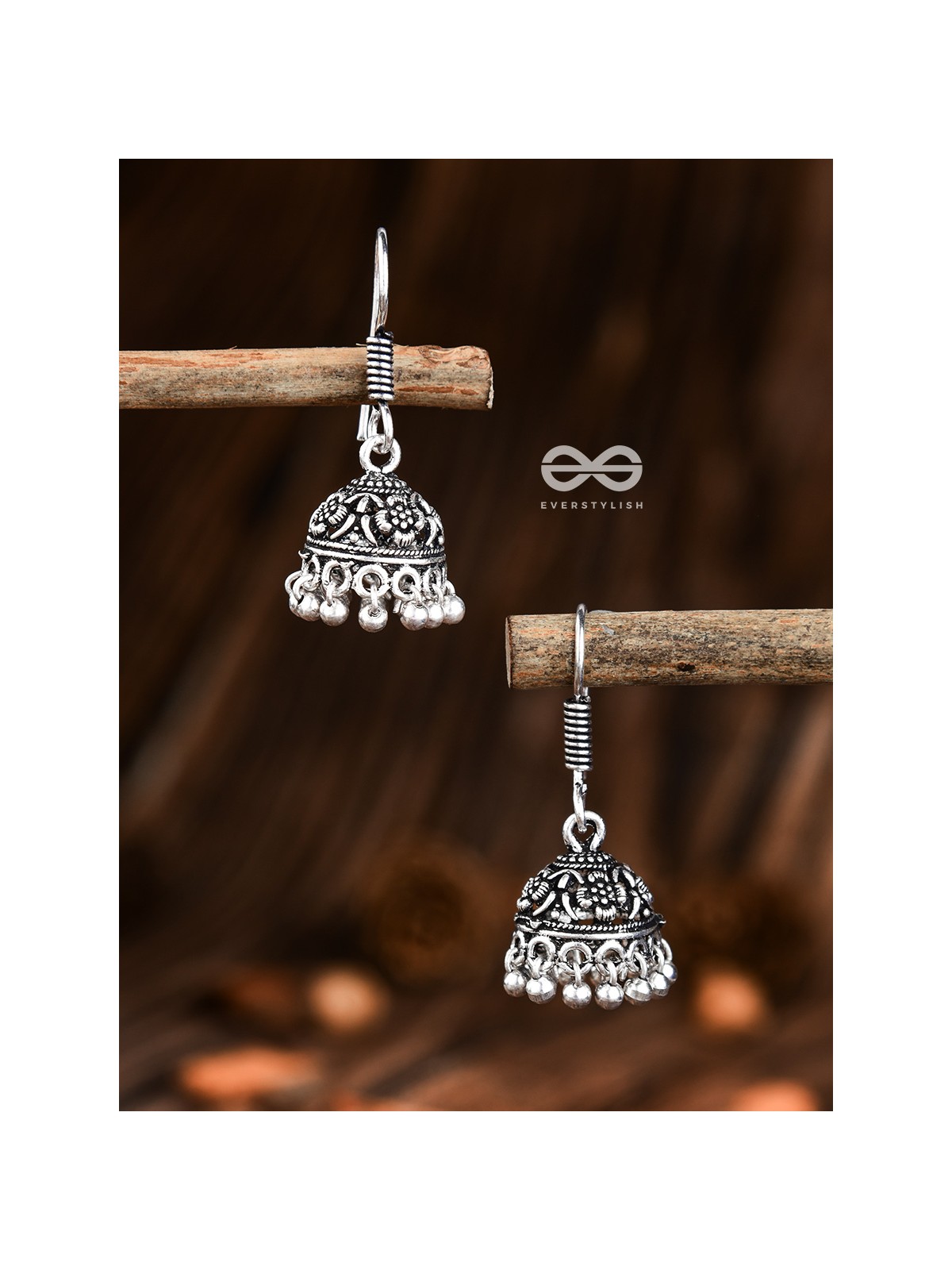 The Cute Little Intricate Floral Jhumkis- Tiny Trinket Earrings