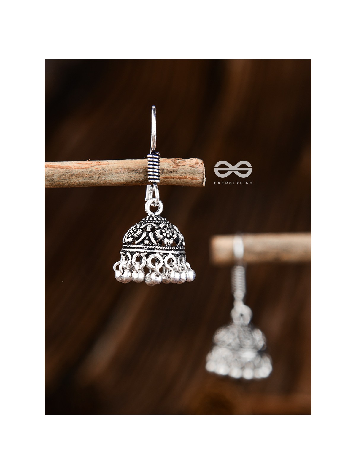 The Cute Little Intricate Floral Jhumkis- Tiny Trinket Earrings